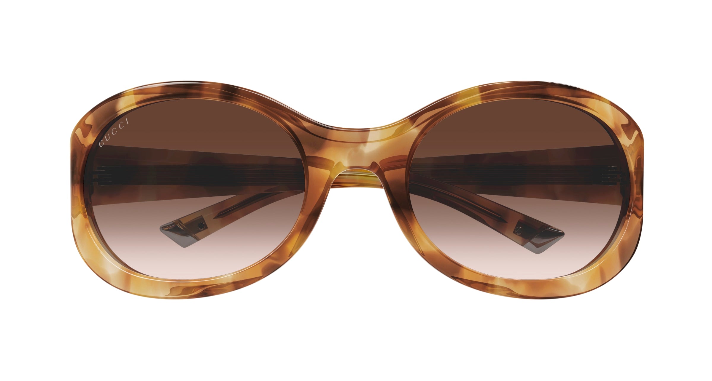 Gucci Round Tortoiseshell Frames with Brown Gradient Lenses Gucci GG1809S 003 Sunglasses - US main image 2