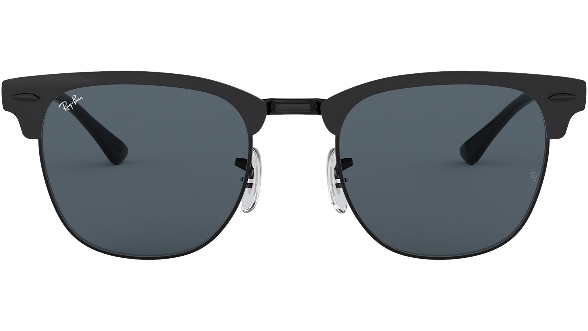 Ray-Ban CLUBMASTER L RB3716 サングラス Ray-Ban Clubmaster Metal RB3716 186/R5 Black Sunglasses - eye-oo.com