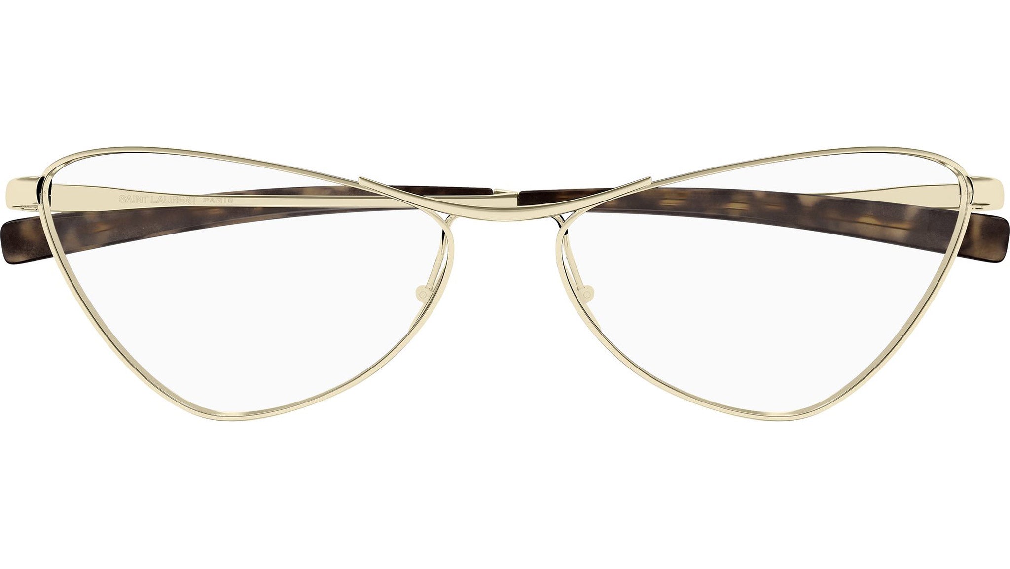 Saint Laurent Cat Eye-Frame Metal Sunglasses Gold Womens SAINT LAURENT Women main image 2