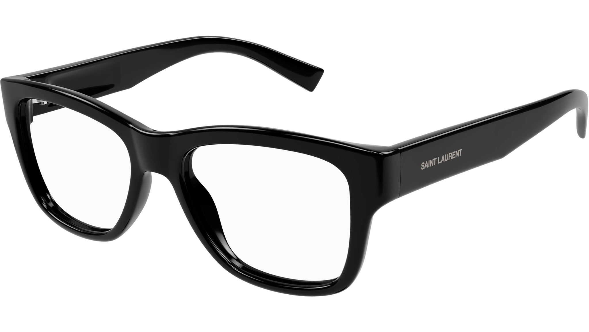 Saint Laurent SL 677 001 Shiny Black Glasses - eye-oo.com