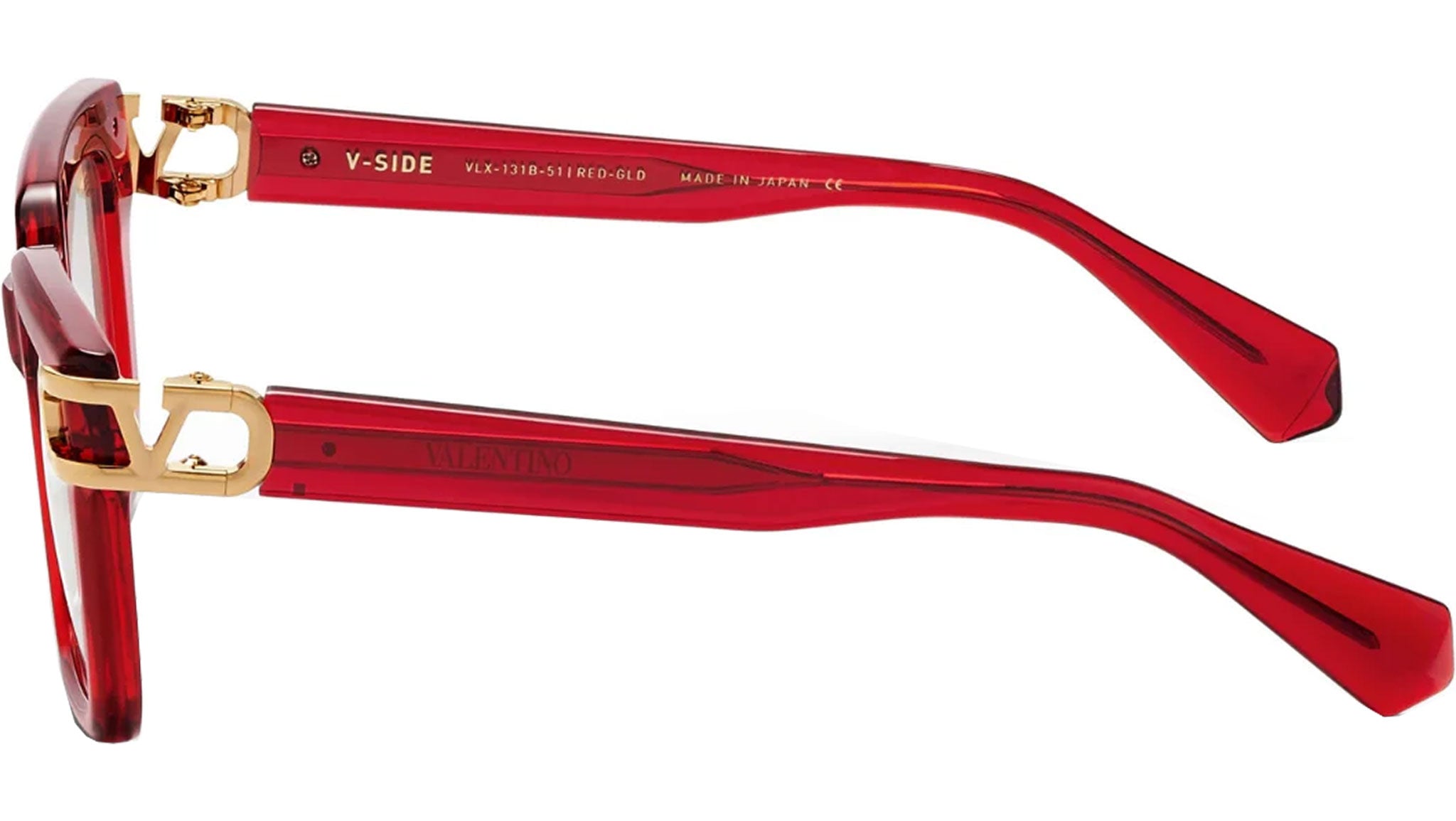 RED VAlENTI NOビックカラー Valentino VLX-131B Glasses RED-BDX Cystal Red - eye-oo.com