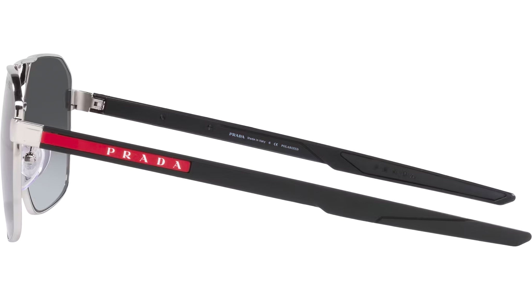 Prada Linea Rossa Sunglasses PS 55WS 1BC06G Silver - eye-oo.com
