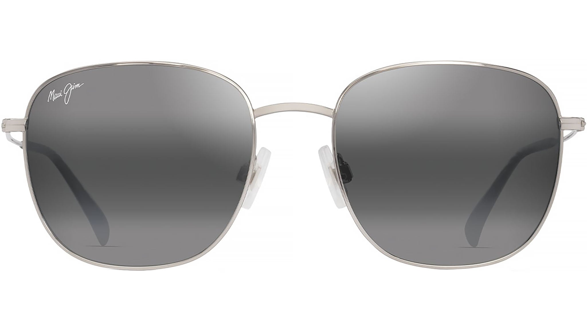 Maui Jim Olali AF 657 17A Sunglasses Shiny Silver Black Polarized