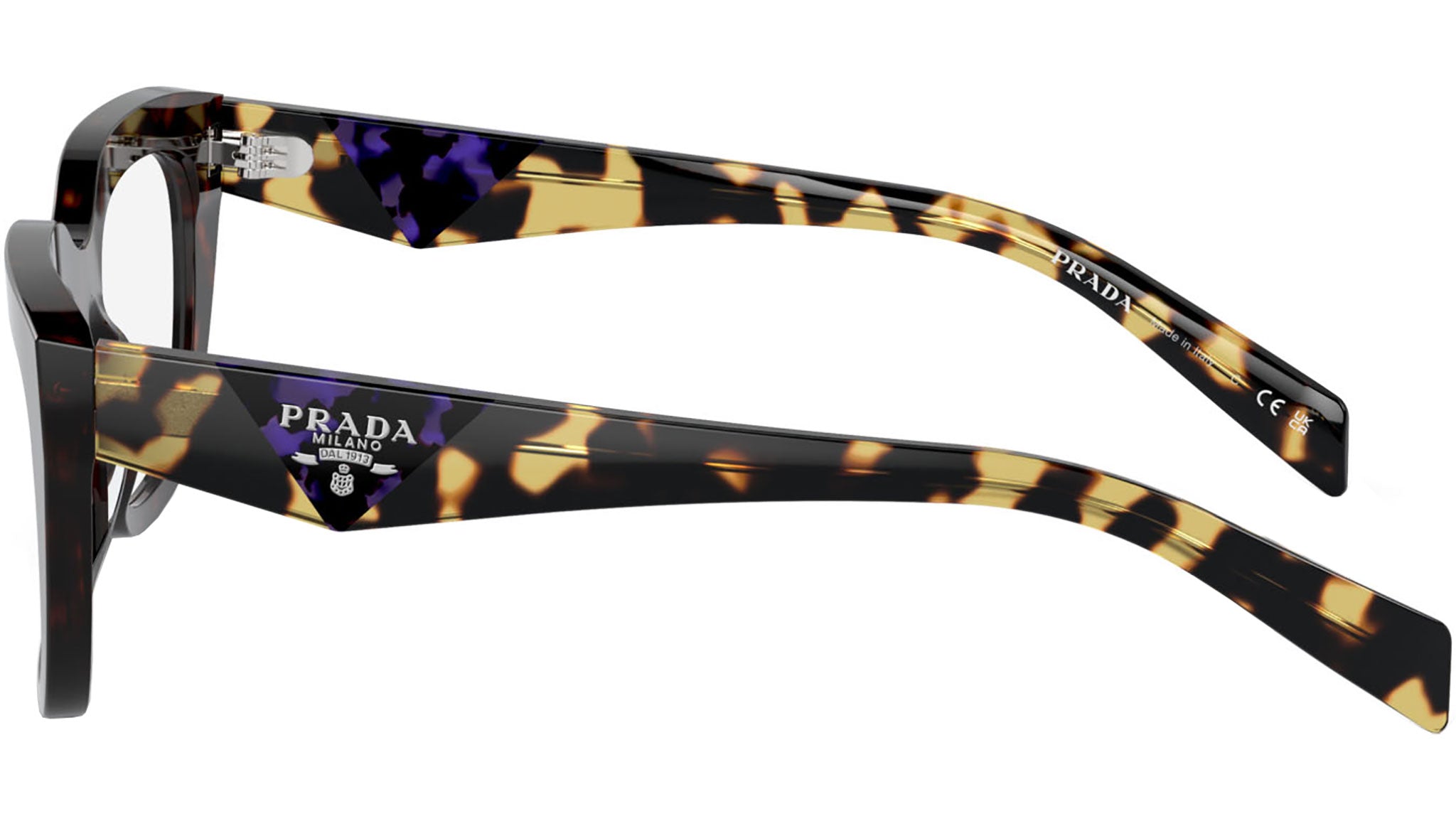 PRADA Black & Tortise with gold accents - PRADA EYEGLASSES - PR B04V 3891O1 53 - Black/Medium Tortoise main image 3