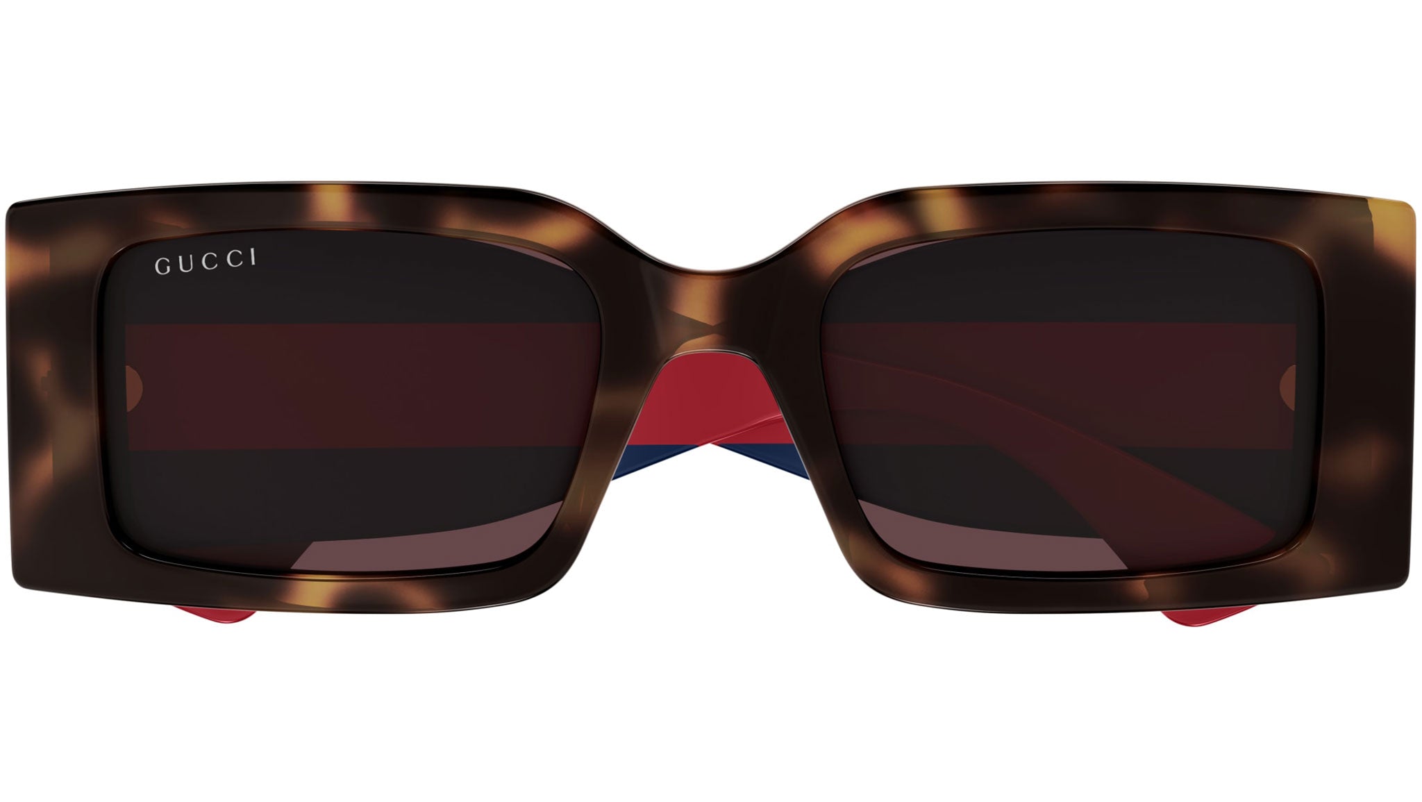 Gucci Women\'s Havana Burgundy and Tortoise Sunglasses Gucci Havana Green Round Women main image 2