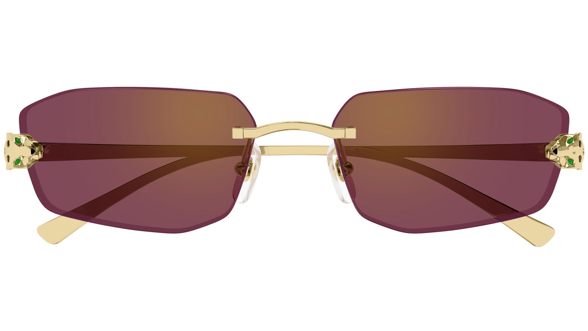 Panthère de Cartier Sunglasses CT0474S 002 Gold Red - eye-oo.com