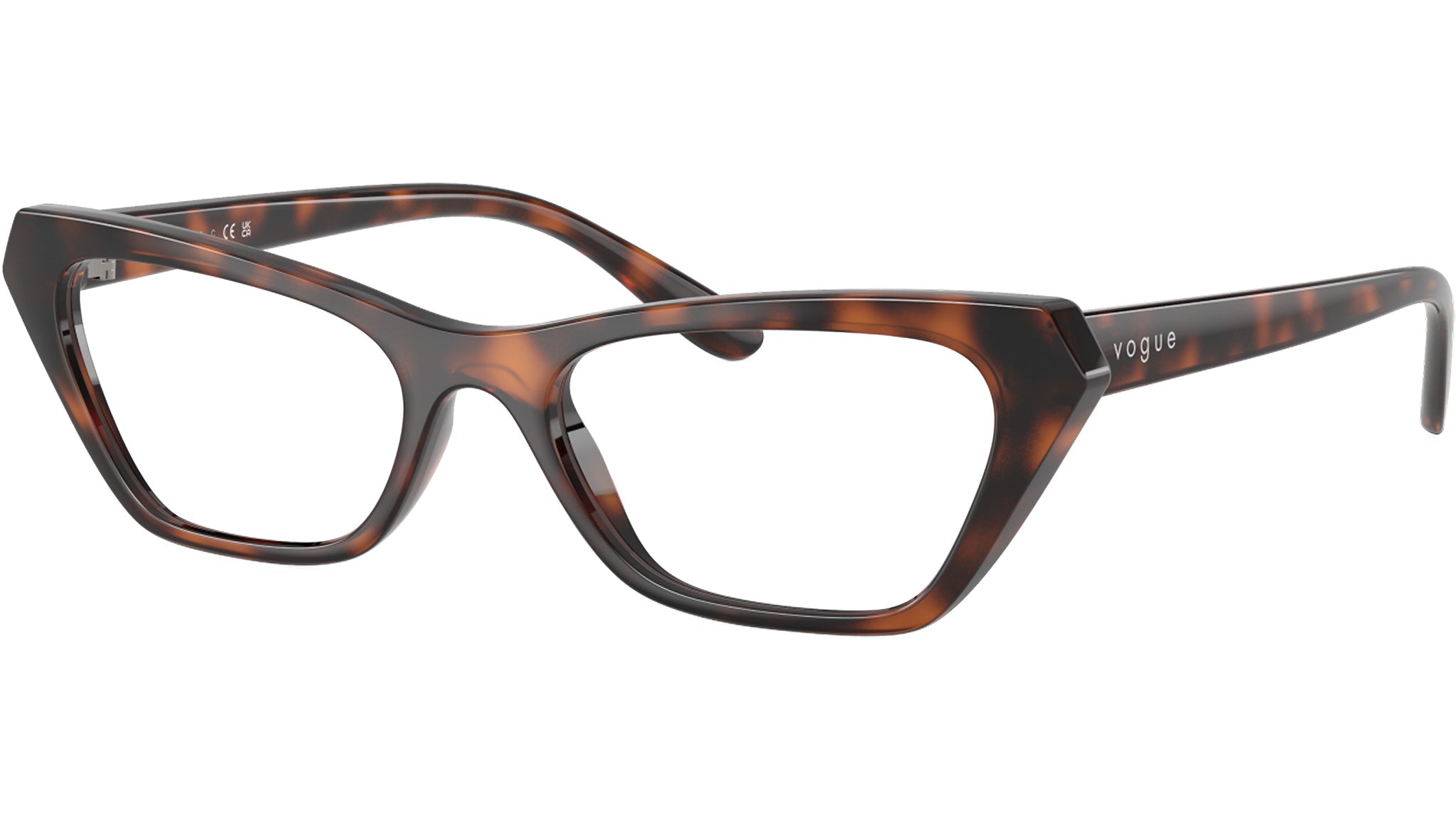 Vogue VO5670 Glasses 2718 Total Dark Havana - eye-oo.com