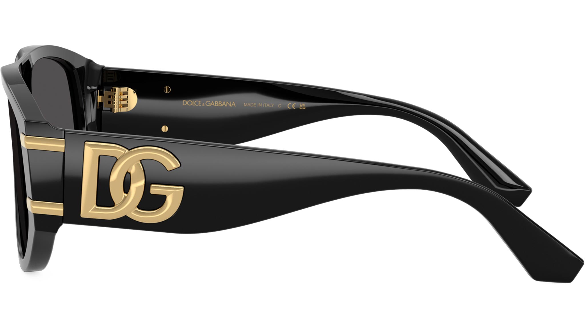 Dolce & Gabbana Black Sunglasses with Gold Accent Dolce&Gabbana DG4501 501/8G Sunglasses - US main image 3