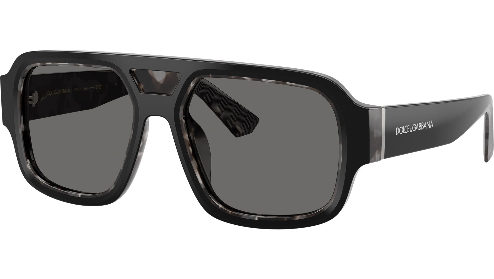 Dolce & Gabbana DG 4516 Sunglasses 3403/1 Black On Grey Havana