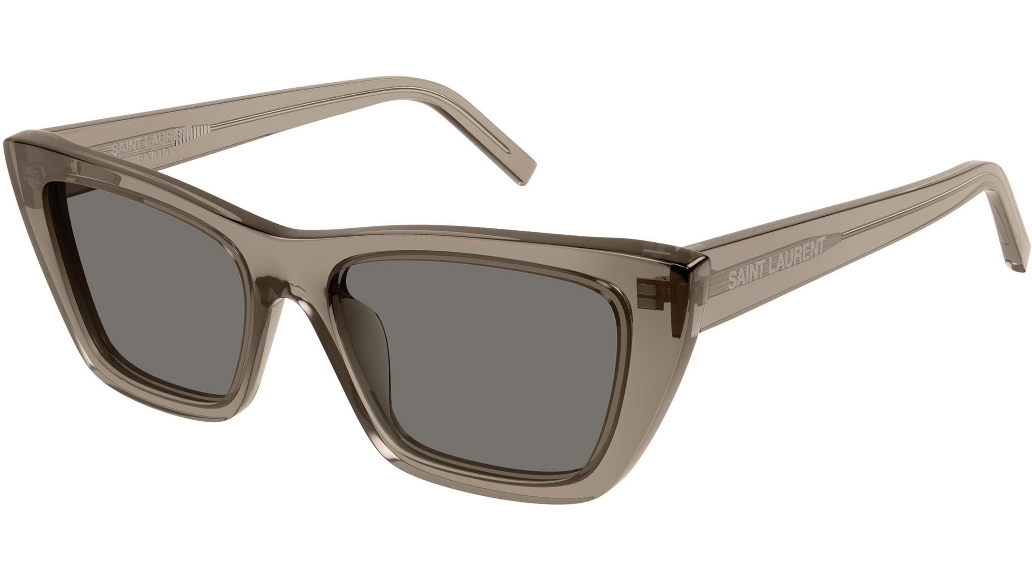 Saint Laurent SL 276 MICA Sunglasses 043 Transparent Brown eye