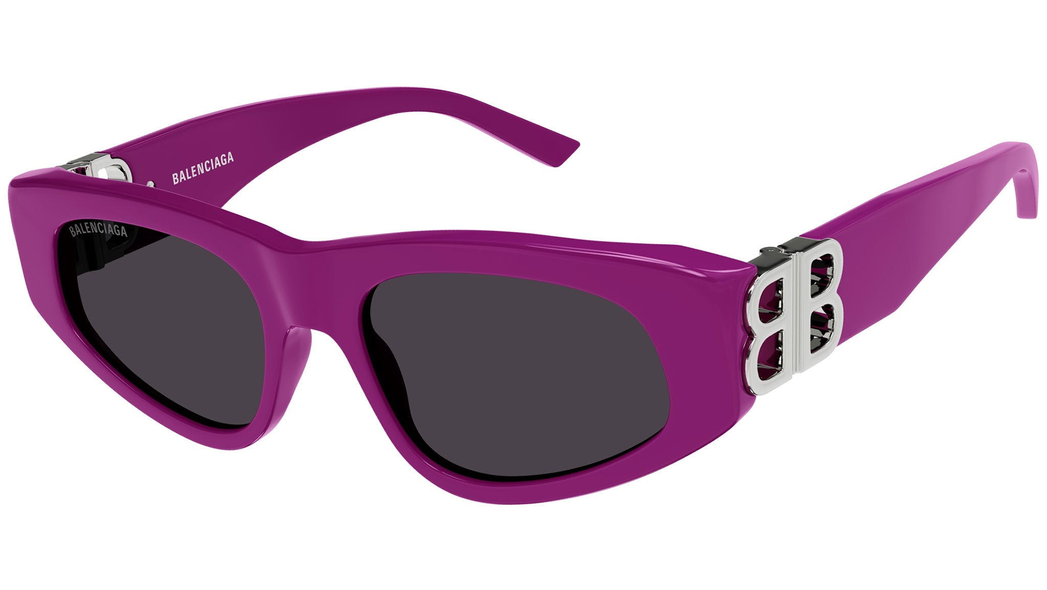 Balenciaga BB0095S 017 Fuchsia Grey Sunglasses - eye-oo.com display picture 2