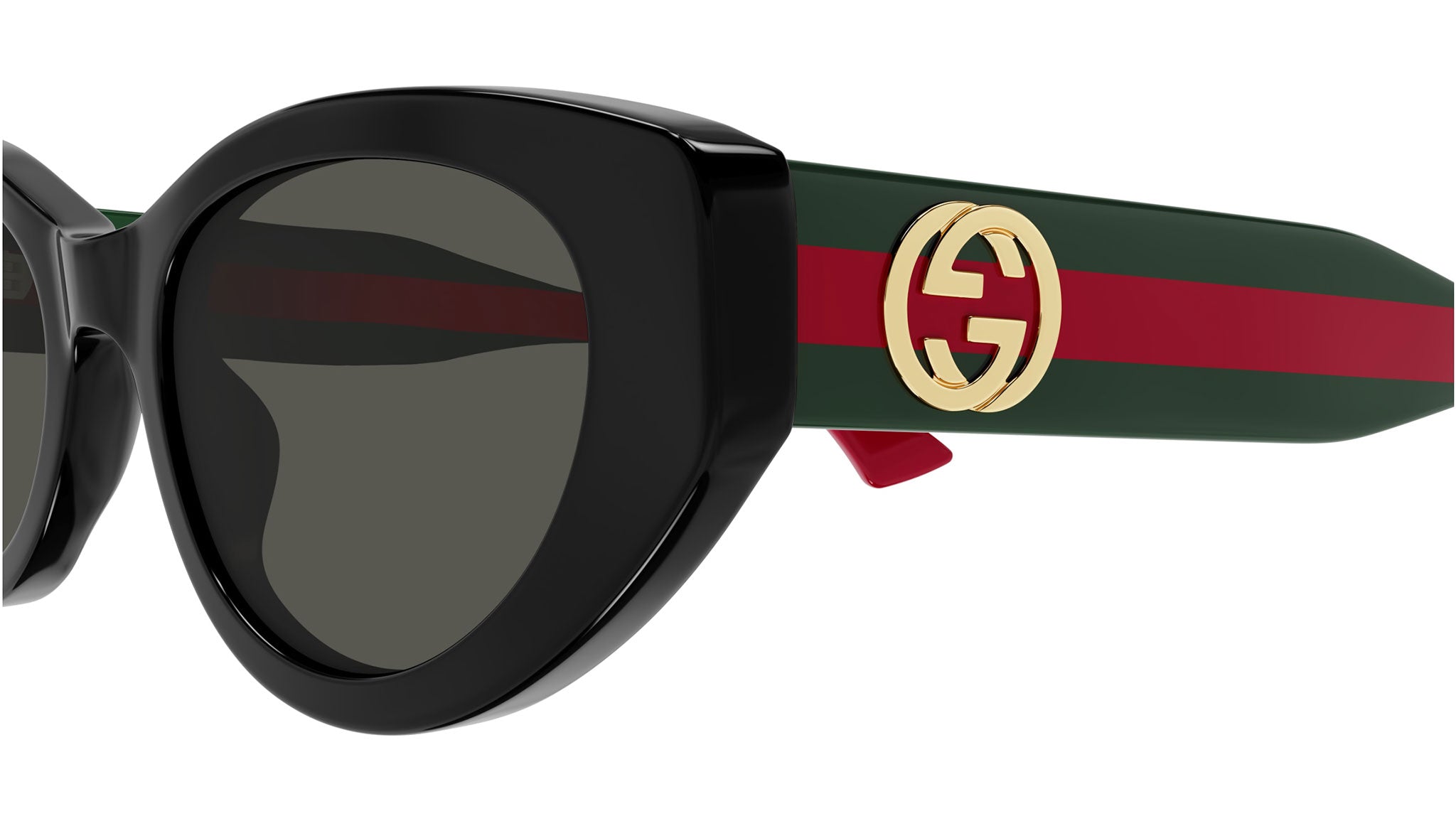 Gucci GG1862S 001 Cat Eye Sunglasses Solid Black