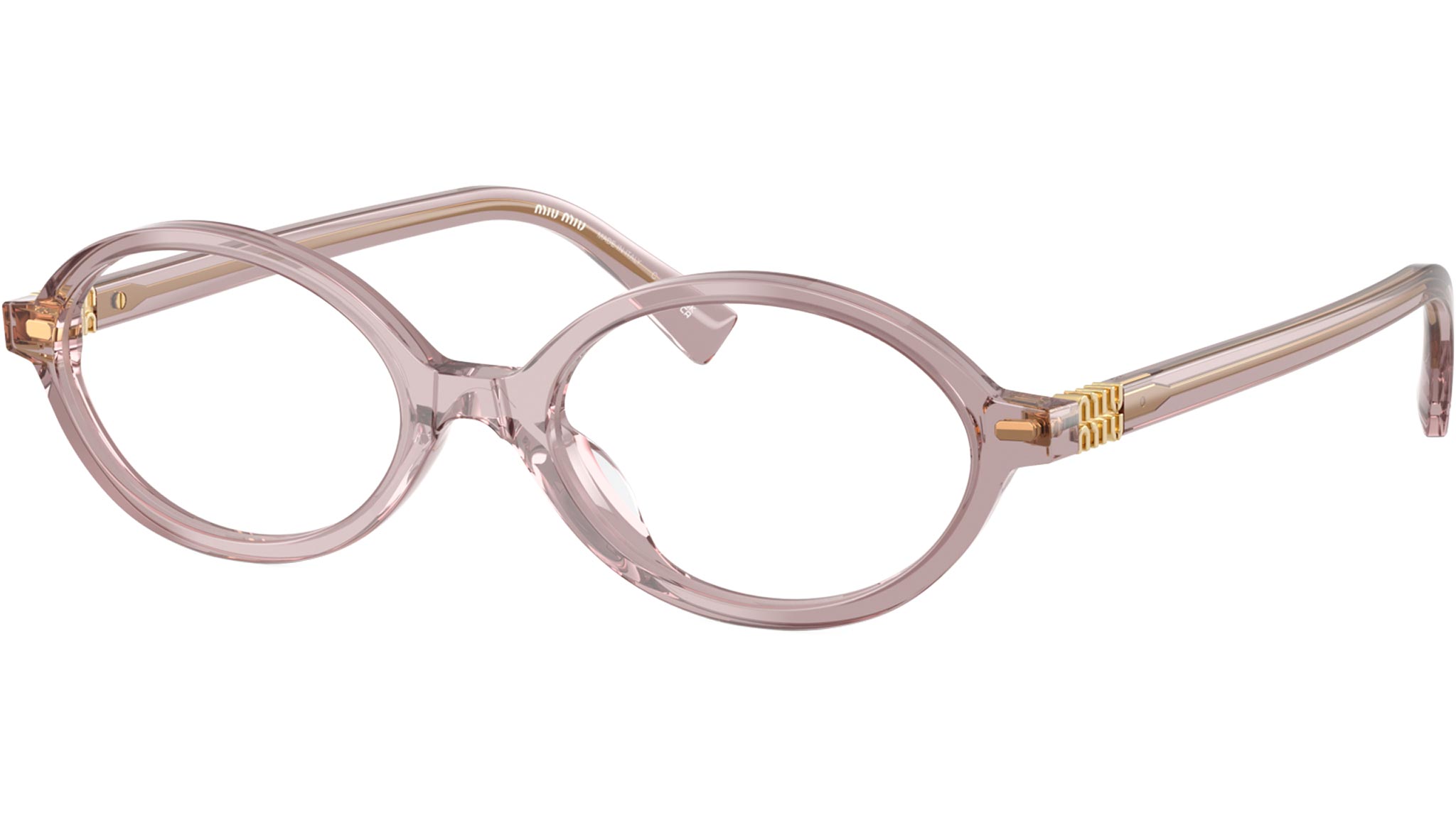 MU 01XV Miu Miu Glasses 12W1O1 Transparent Mauve - eye-oo.com