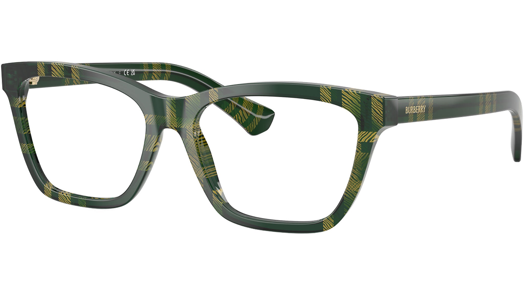 BURBERRY メガネ　グリーン Burberry BE2440 Glasses 4169 Check Green - eye-oo.com