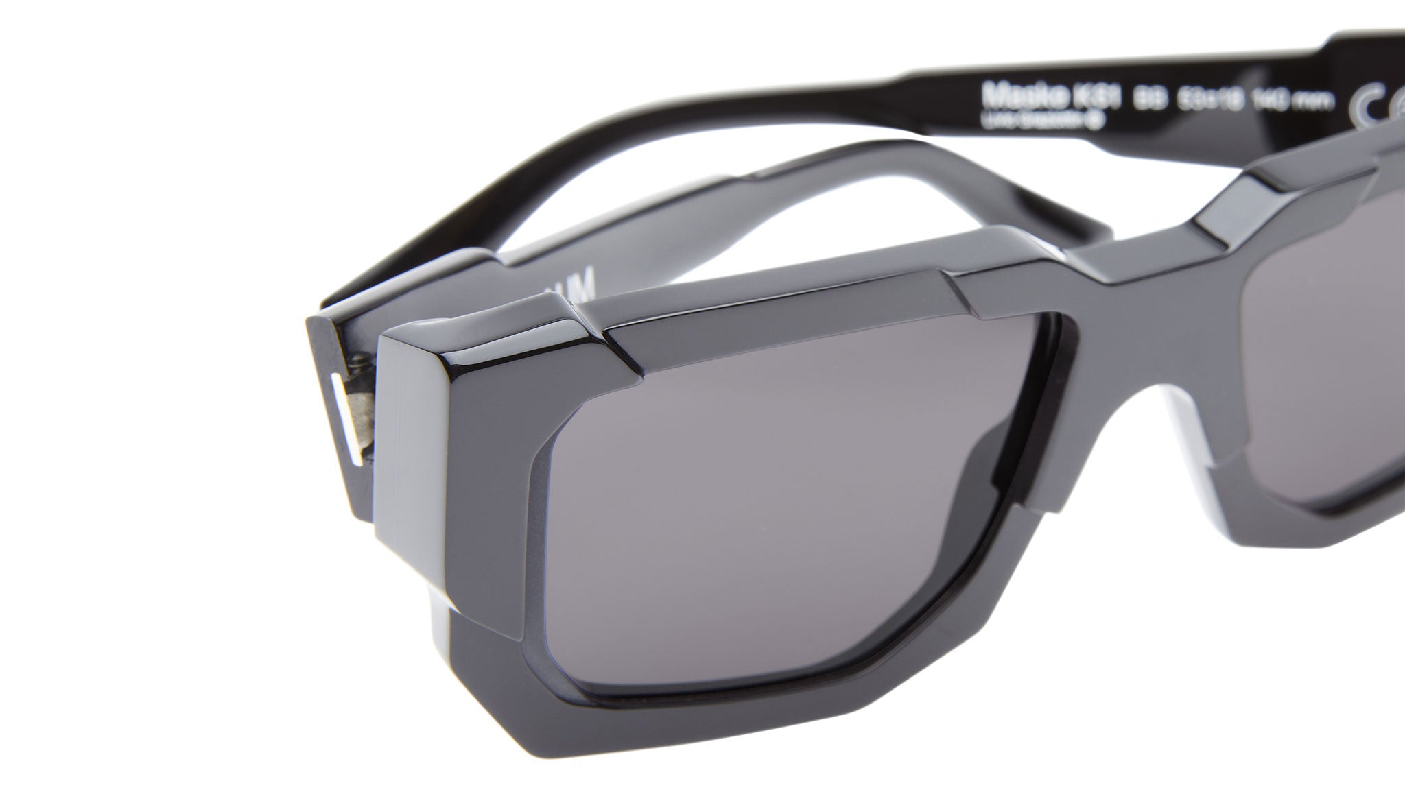Kuboraum K61 Sun BB Black Shine Sunglasses - eye-oo.com