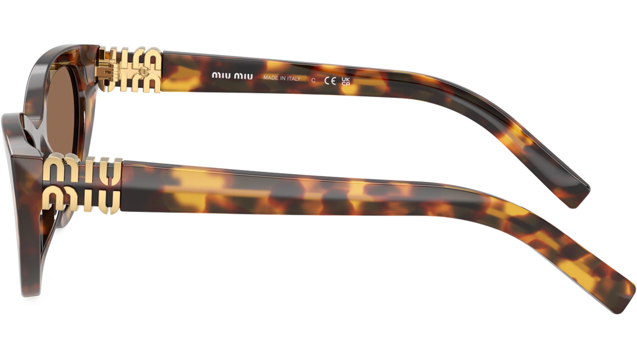 MU A04S Miu Miu Sunglasses 14L60M Honey Havana - eye-oo.com