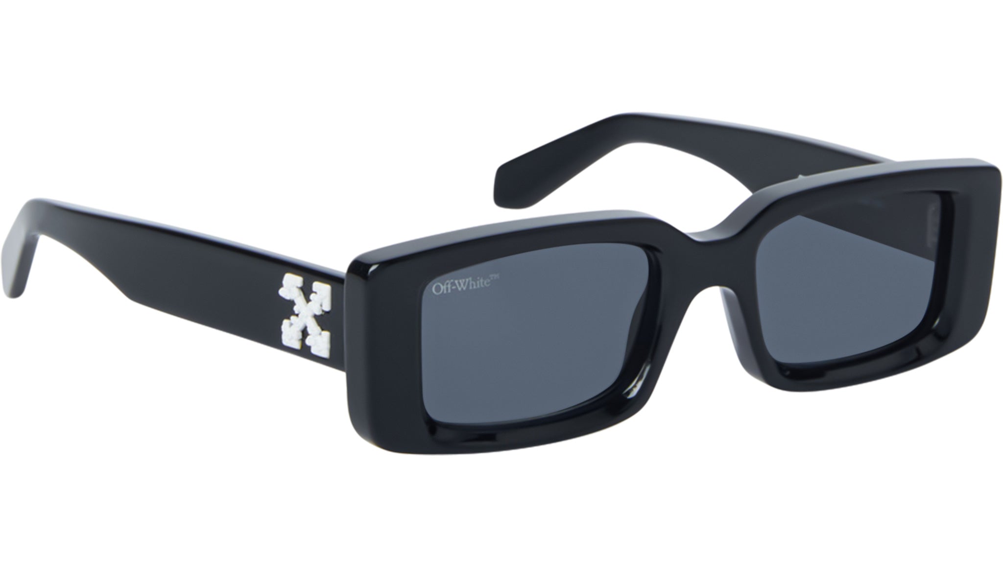 OFF WHITE Arthur アーサー スクエアフレーム サングラス 眼鏡 Off-White Arthur Black Sunglasses - eye-oo.com