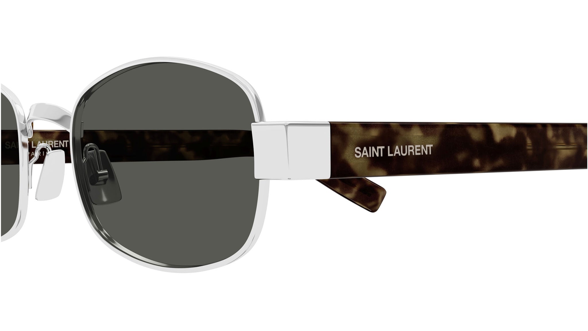 Saint Laurent SL 706 002 Shiny Silver - eye-oo.com
