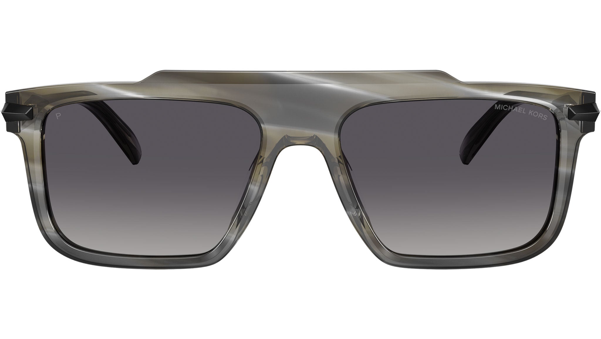 eurokenvy ユーロケンビー　鯖江　サングラス BLACK×GRAY Michael Kors Boston MK2278U Sunglasses 4047T3 Horn - eye-oo.com
