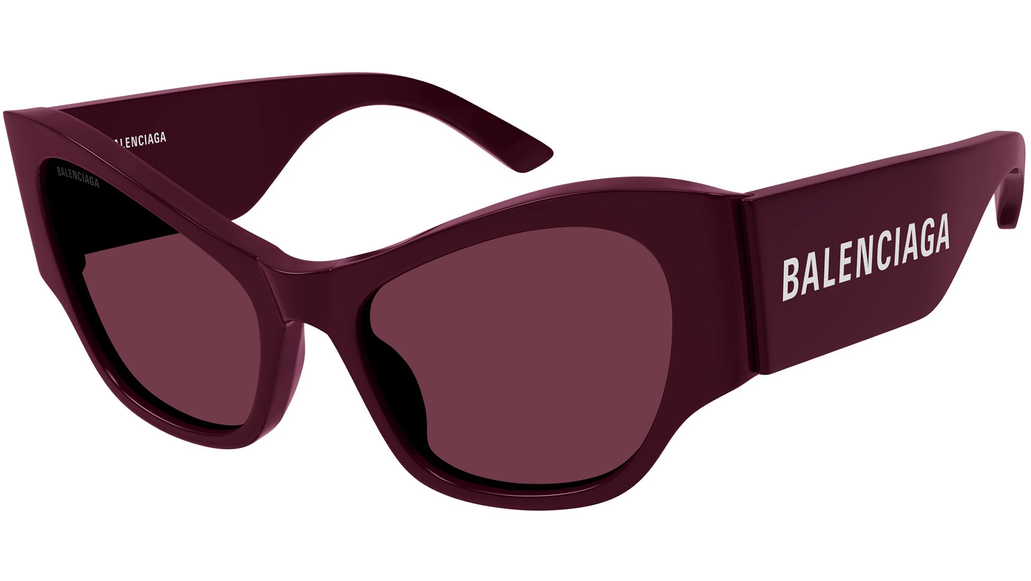 Balenciaga BB0259S 002 Burgundy Red Sunglasses - eye-oo.com display picture 1