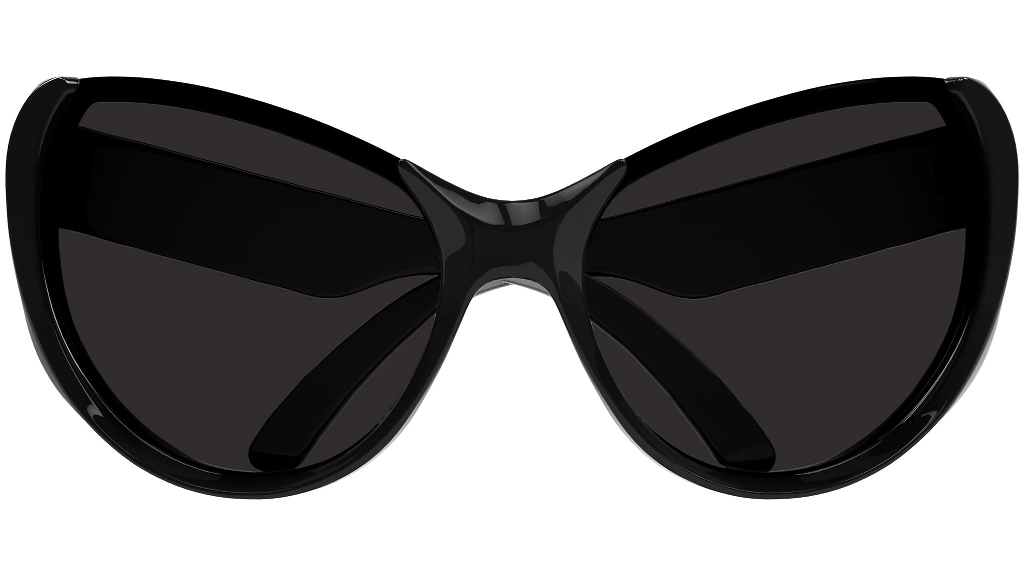 Balenciaga BB0201S 001 Shiny Black Sunglasses - eye-oo.com
