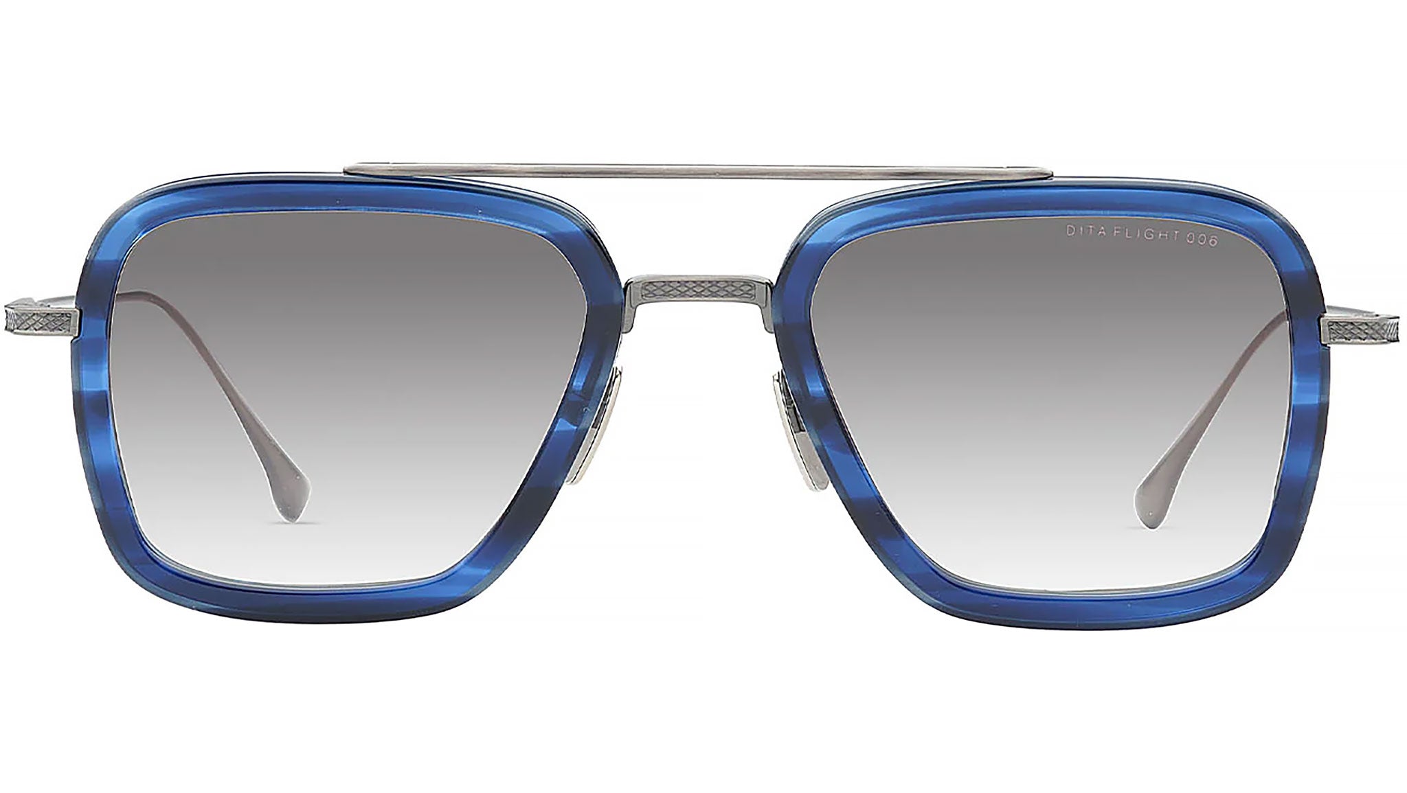 Dita DTS7806 Sunglasses T Blue Swirl Antique Silver