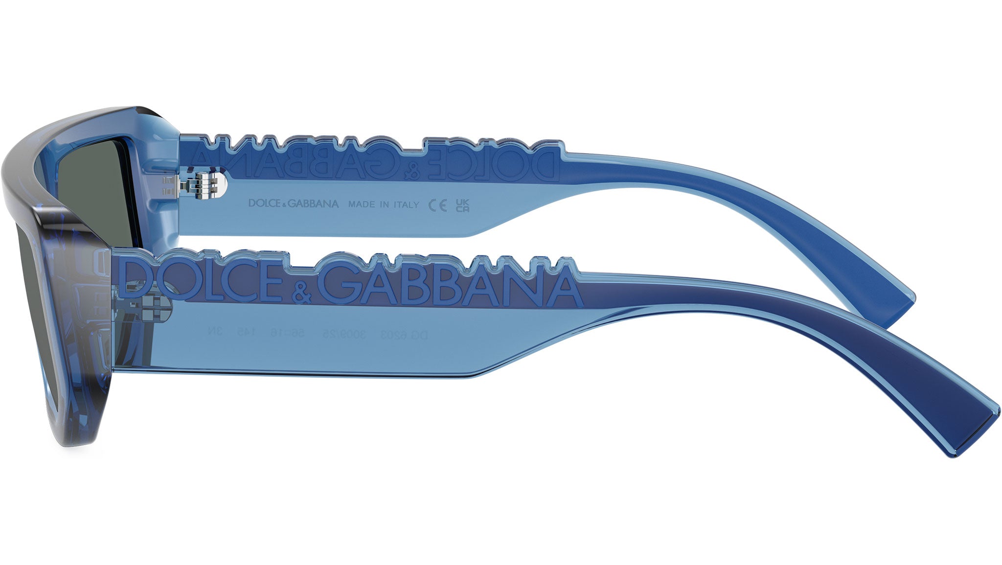DG6203 Dolce & Gabbana Sunglasses 300925 Transparent Blue - eye-oo.com