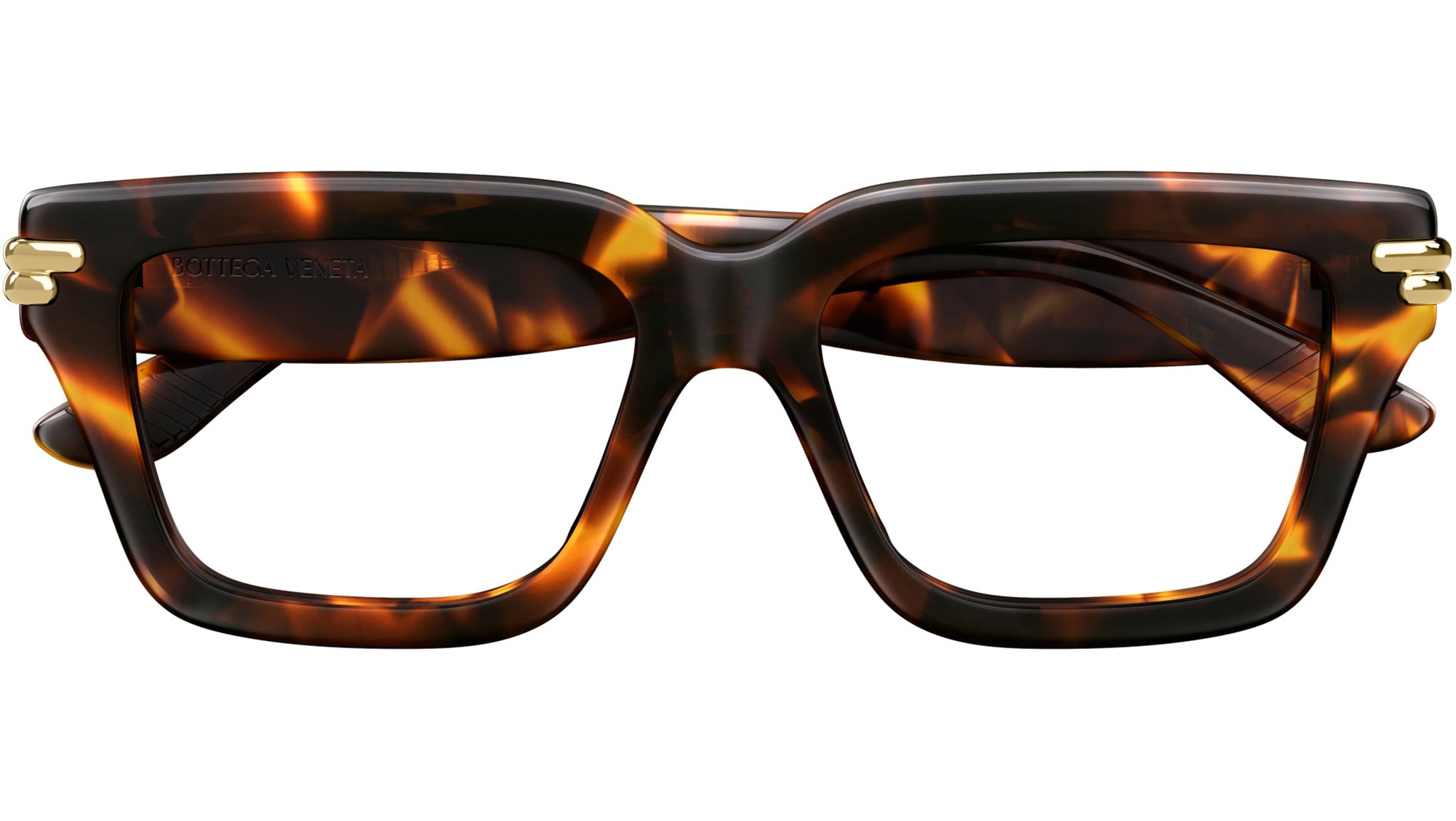 Bottega Veneta Orange Sunglasses with Bold Rectangular Frame Bottega Veneta Eyewear Women main image 3