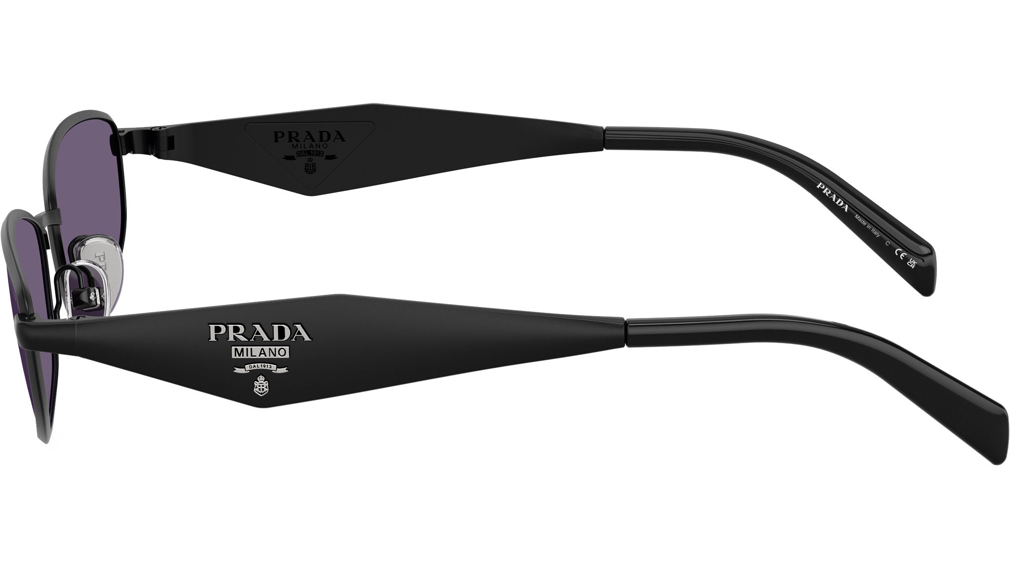 PR D51S Prada Sunglasses 7AB70W Satin Black - eye-oo.com