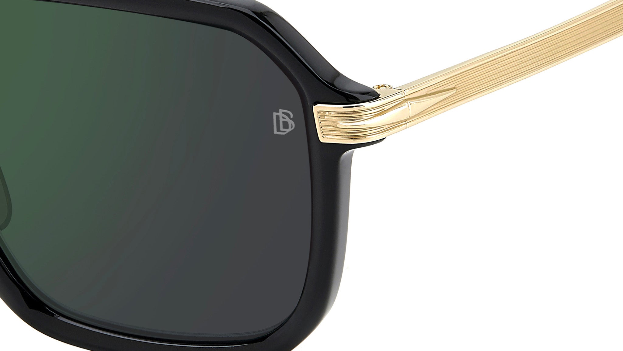 David Beckham DB 7136/S 2M2 MT Sunglasses Black Gold - eye-oo.com