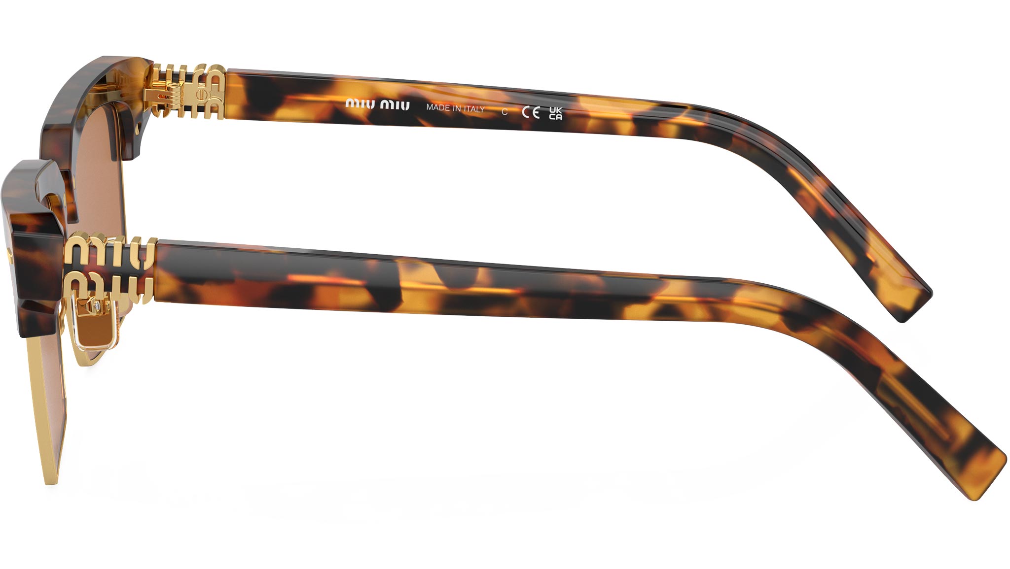 Miu Miu 0MU 10ZS Sunglasses 19P2Z1 Tortoise - eye-oo.com