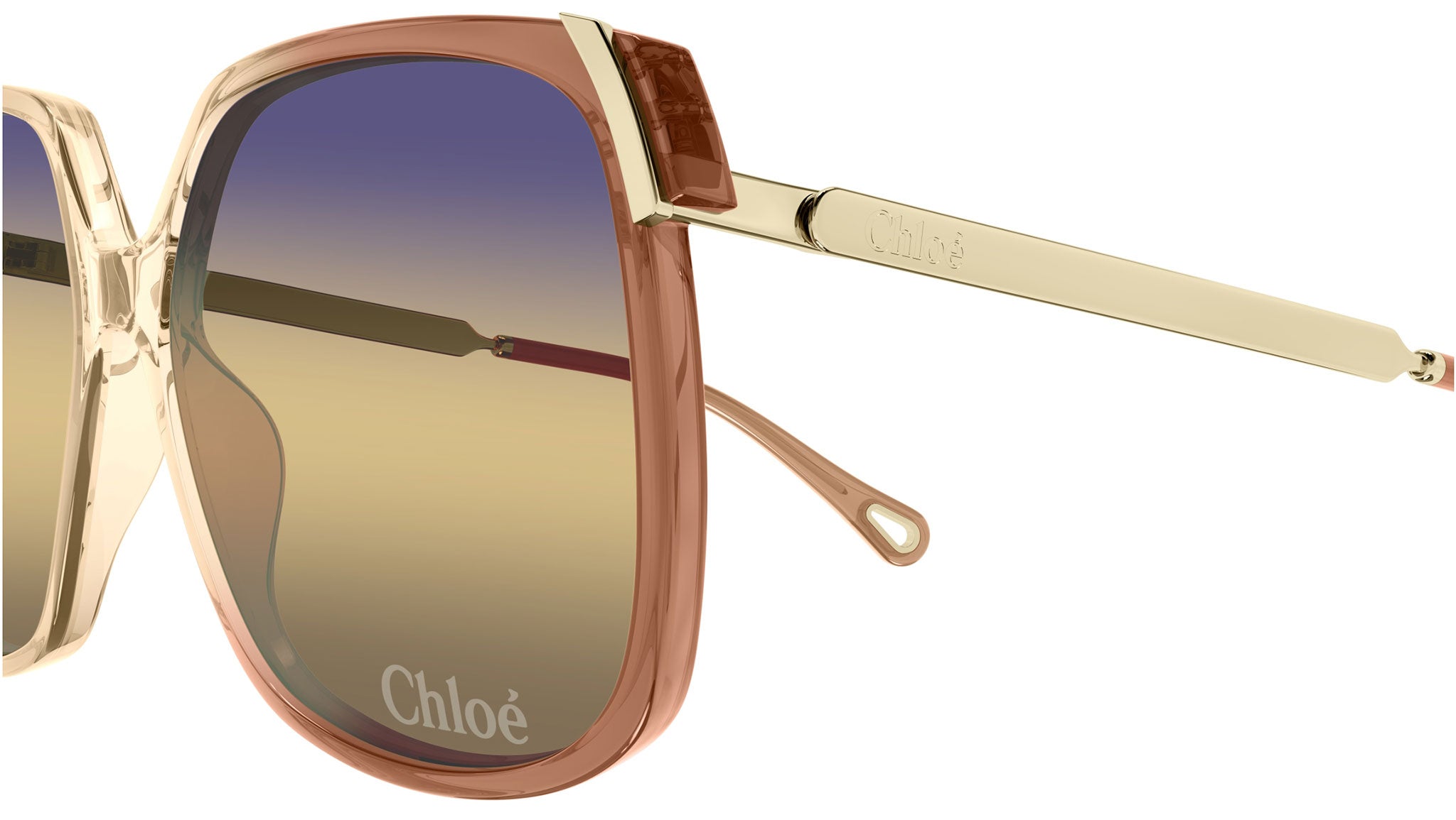 CH0286S Chloé Rectangular Sunglasses 007 Orange - eye-oo.com