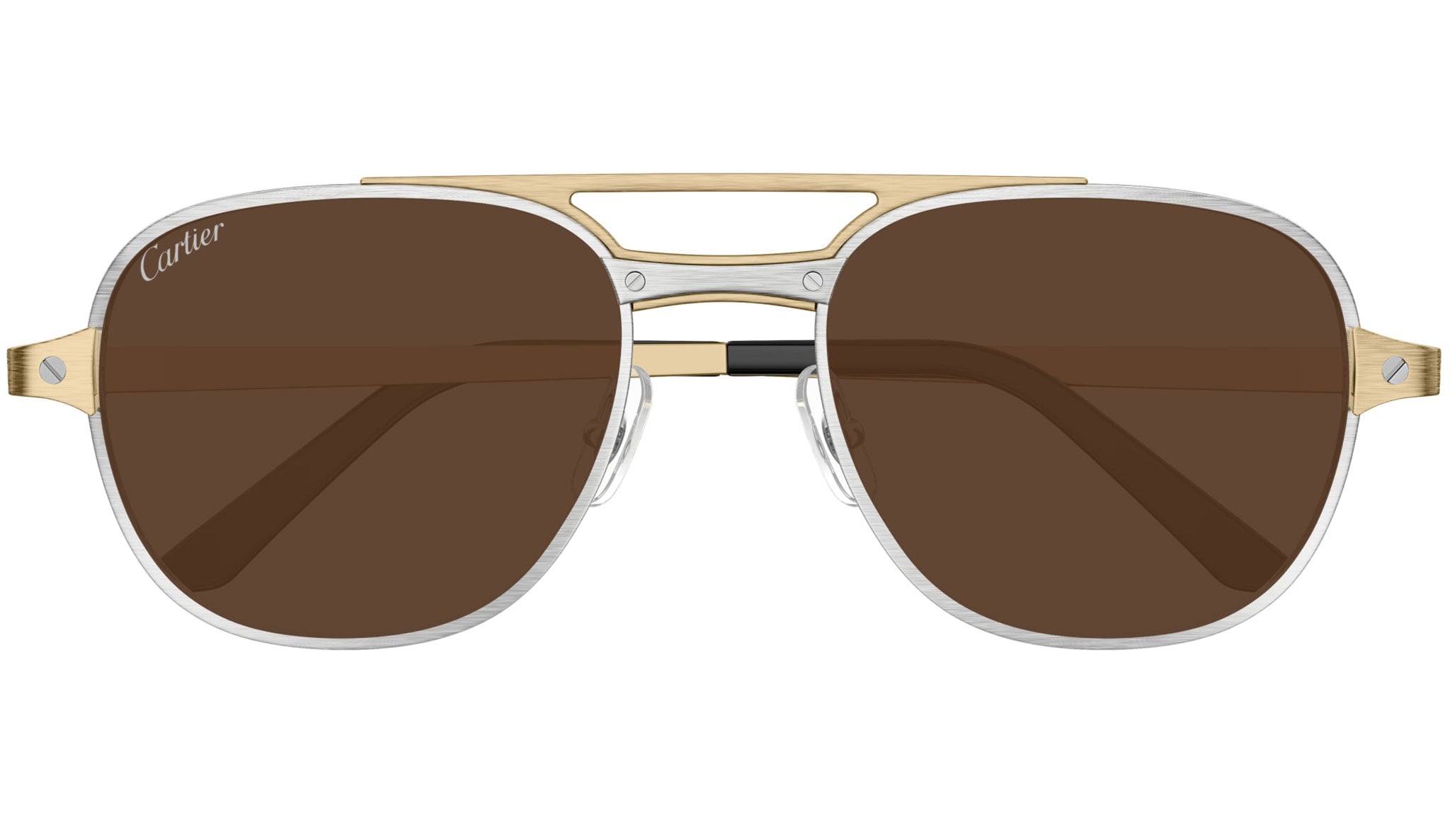 Cartier CT0477S 004 Sunglasses Gold Platinum - eye-oo.com