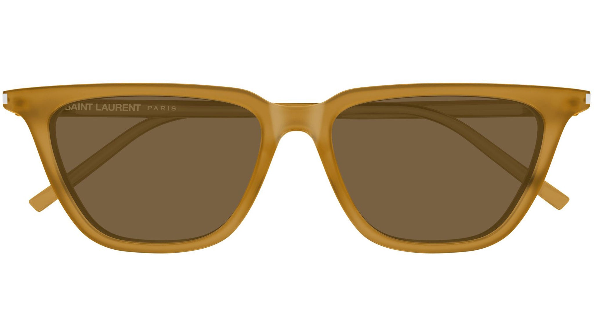 Saint Laurent SL 889 SULPICE THIN Sunglasses 004 Yellow Brown