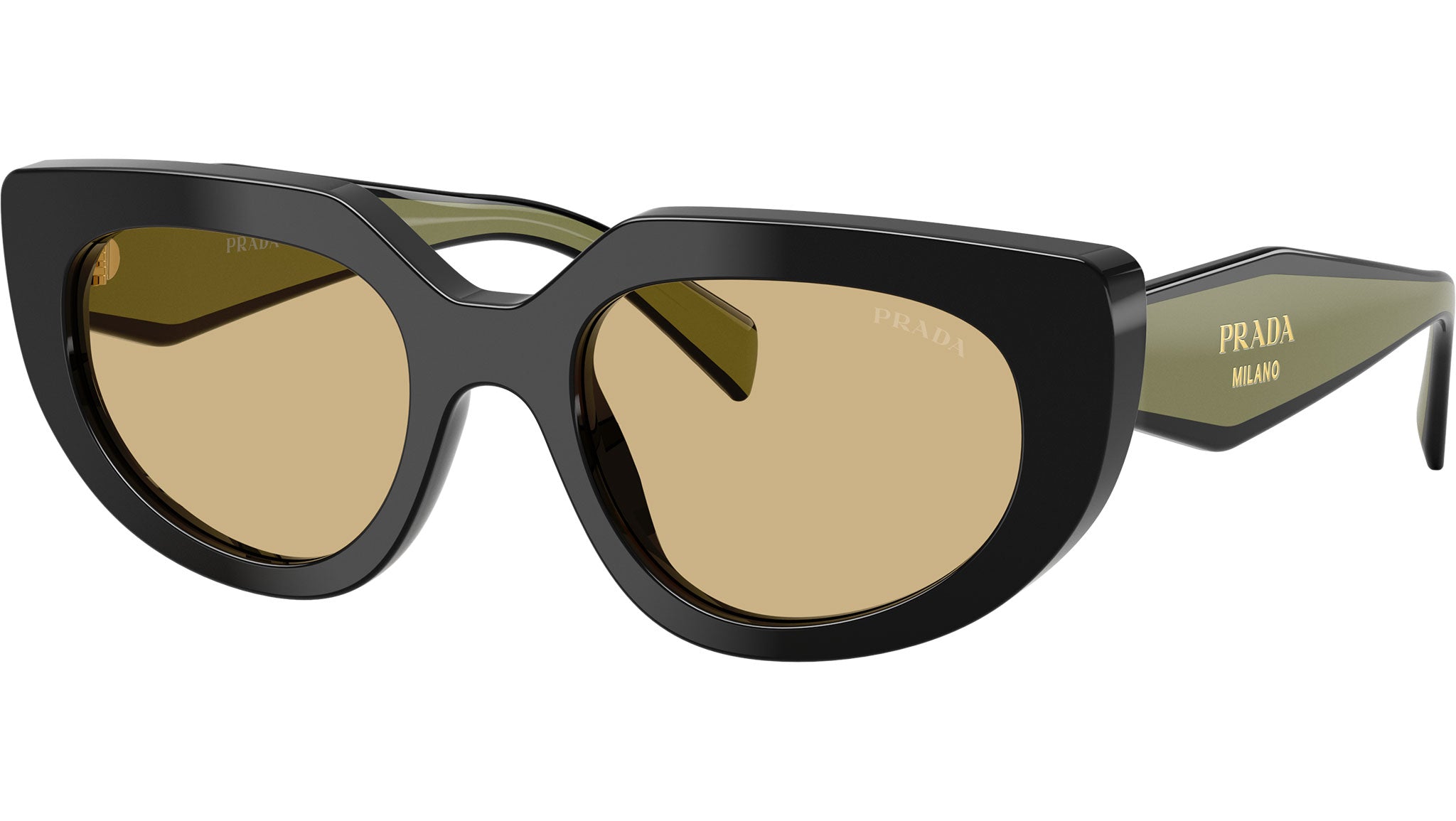 PR D02S Prada Sunglasses 03K10R Black - eye-oo.com