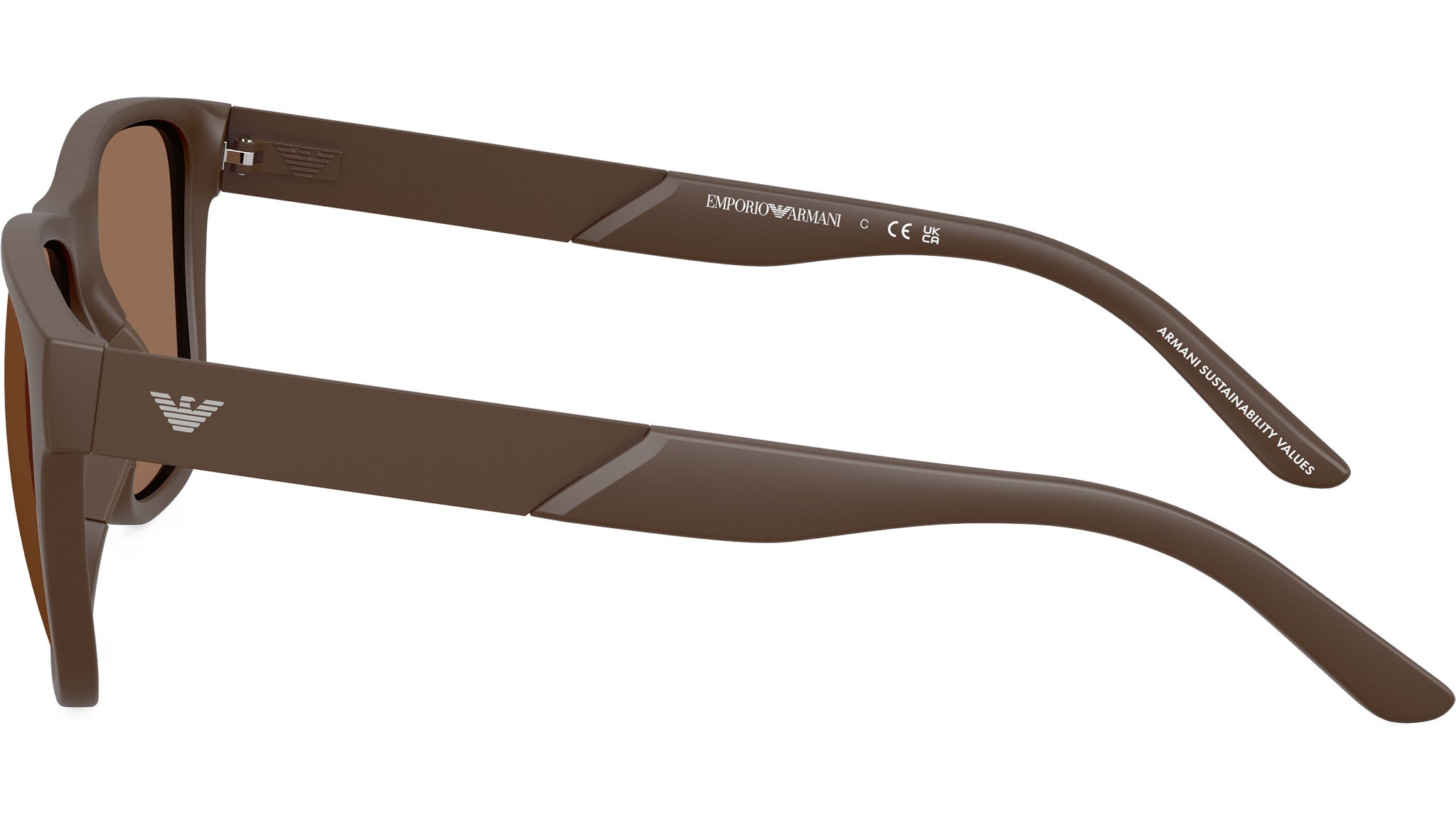 Emporio Armani EA4243 Sunglasses 624373 Matte Brown - eye-oo.com display picture 2
