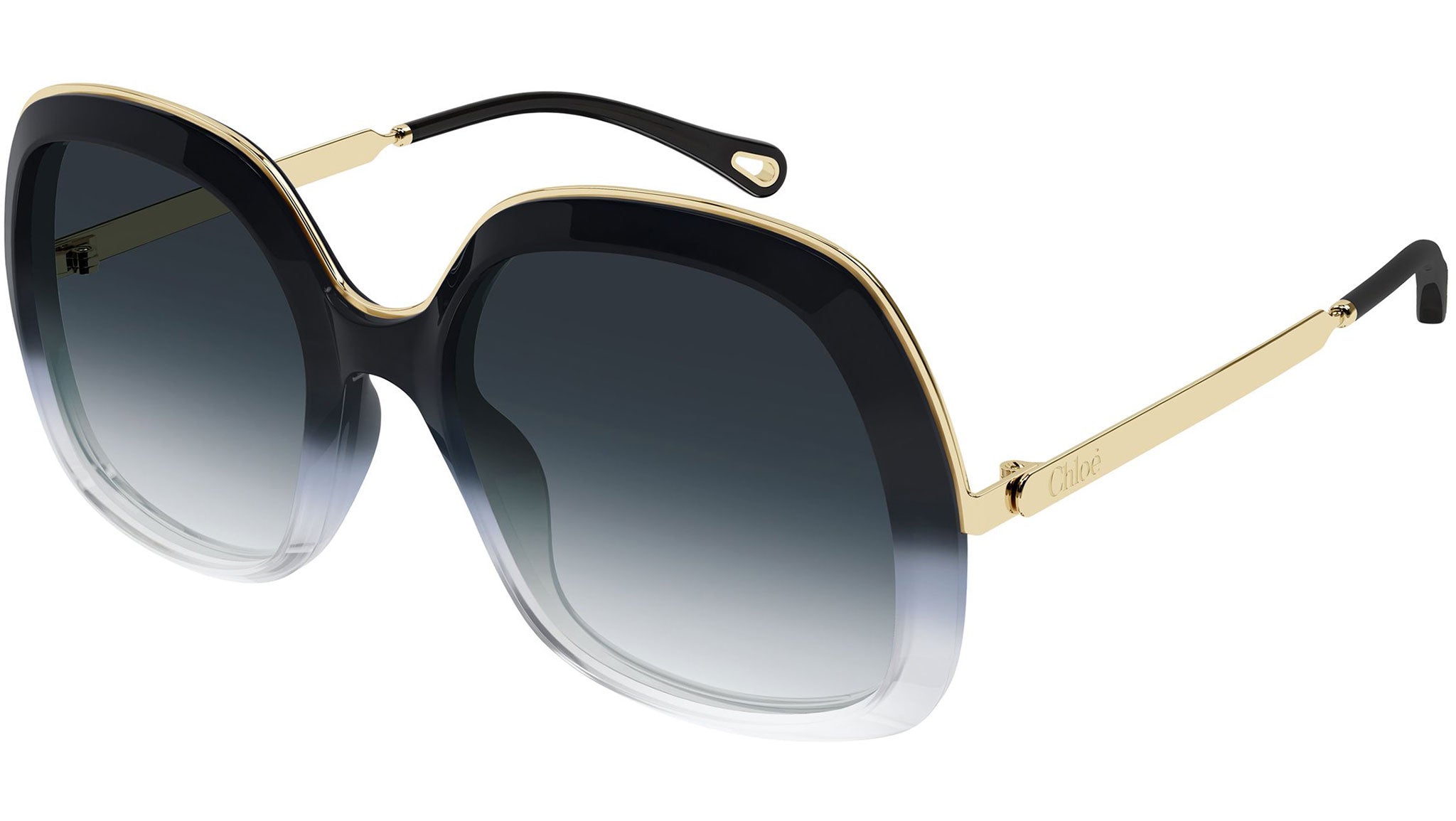 CH0327S Chloé Rectangular Sunglasses 005 Grey - eye-oo.com