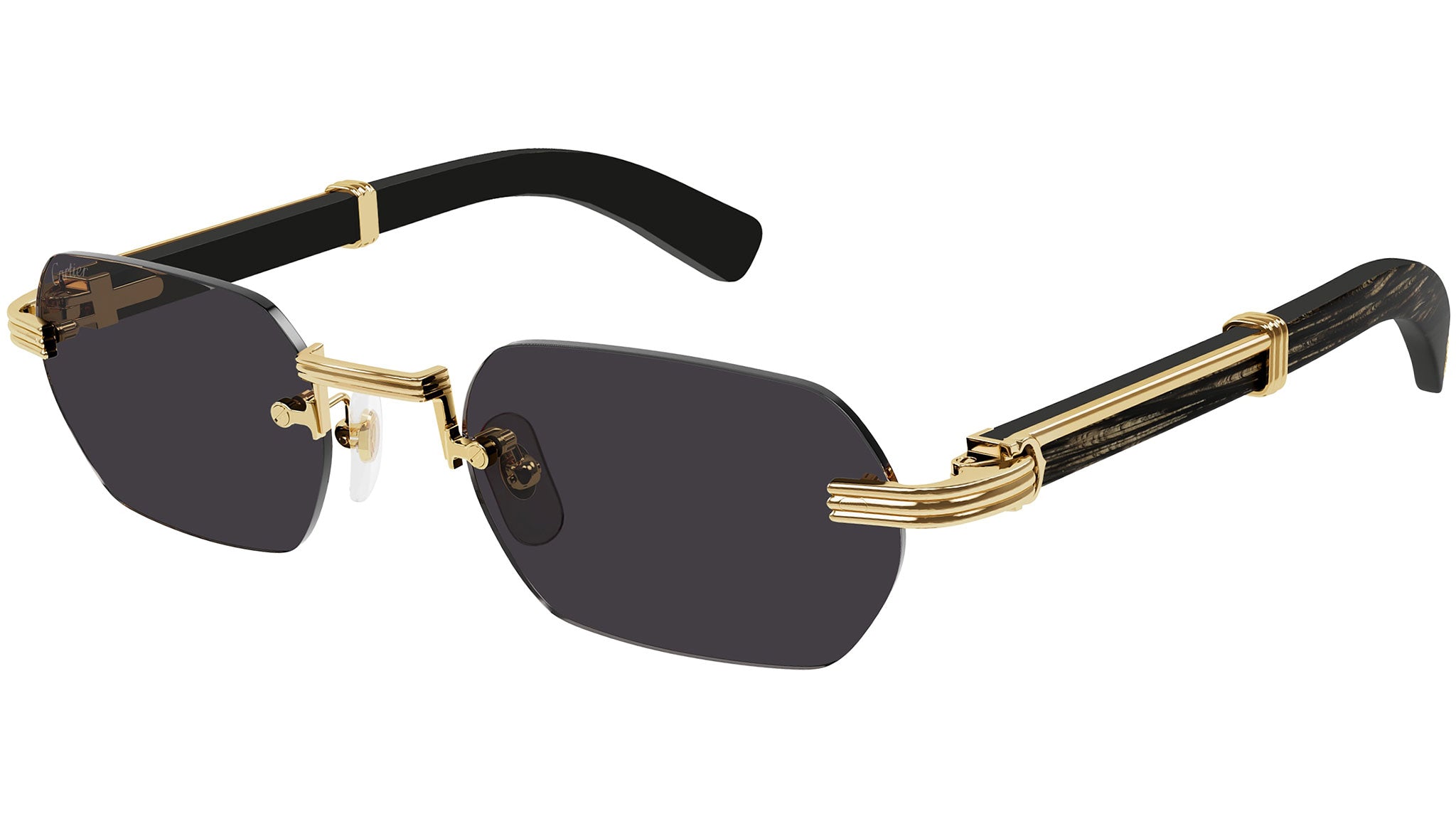 Cartier CT0362S 001 Gold Grey Sunglasses