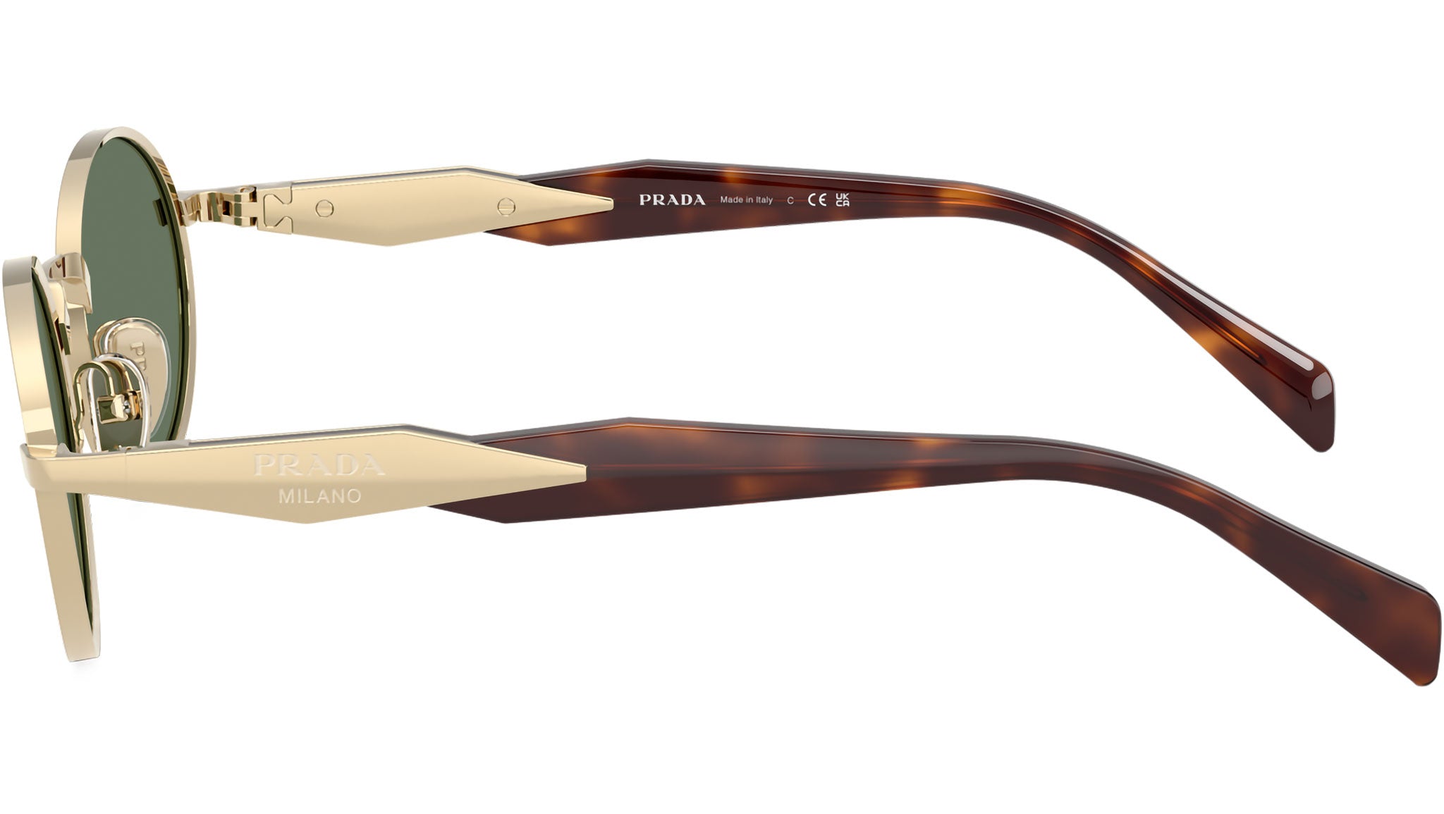 PR 65ZS Prada Sunglasses ZVN70L Pale Gold - eye-oo.com
