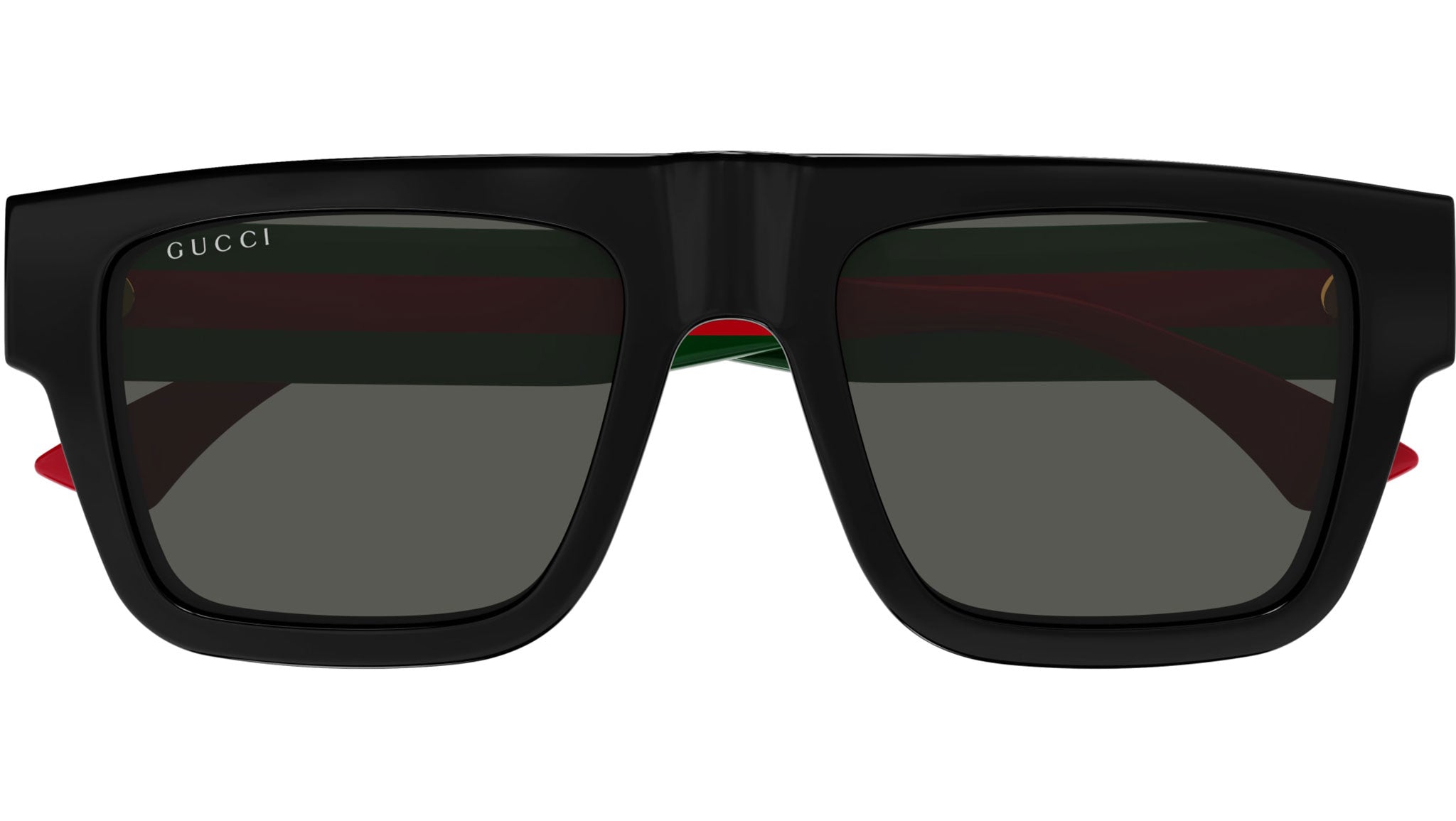 Gucci GG1868S 001 Rectangular Sunglasses Solid Black - eye-oo.com