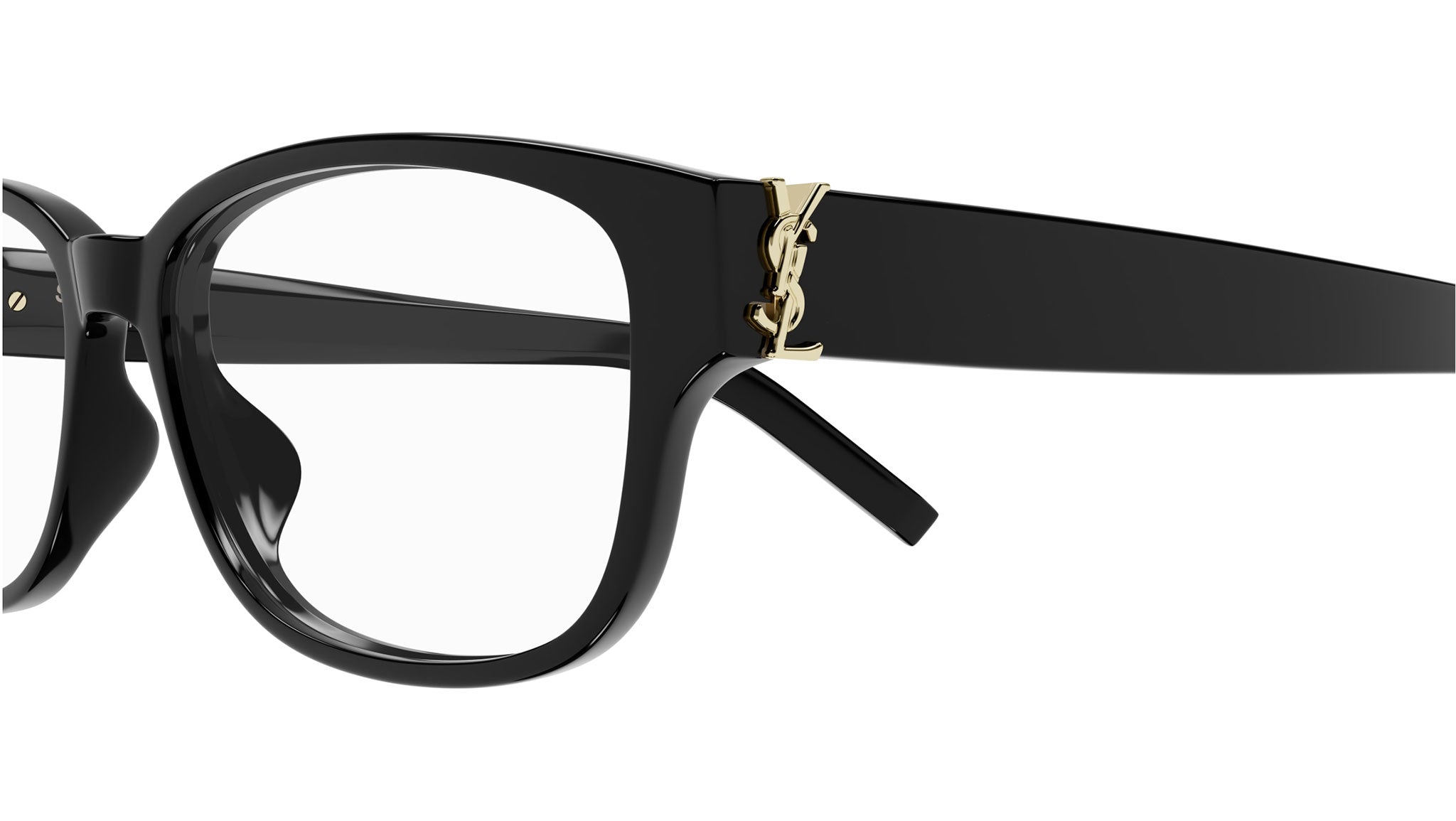 Saint Laurent SL M149/F Eyeglasses 001 Black Transparent - eye-oo.com