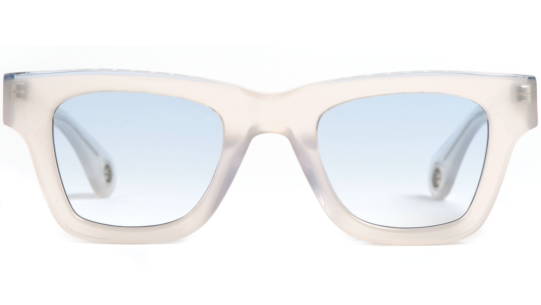 Jacquemus OVALO JAC/4 C7 Sunglasses White Cat Eye Frame, Blue Lenses Pralu Jacquemus Sunglasses Multi Blue - eye-oo.com main image 2