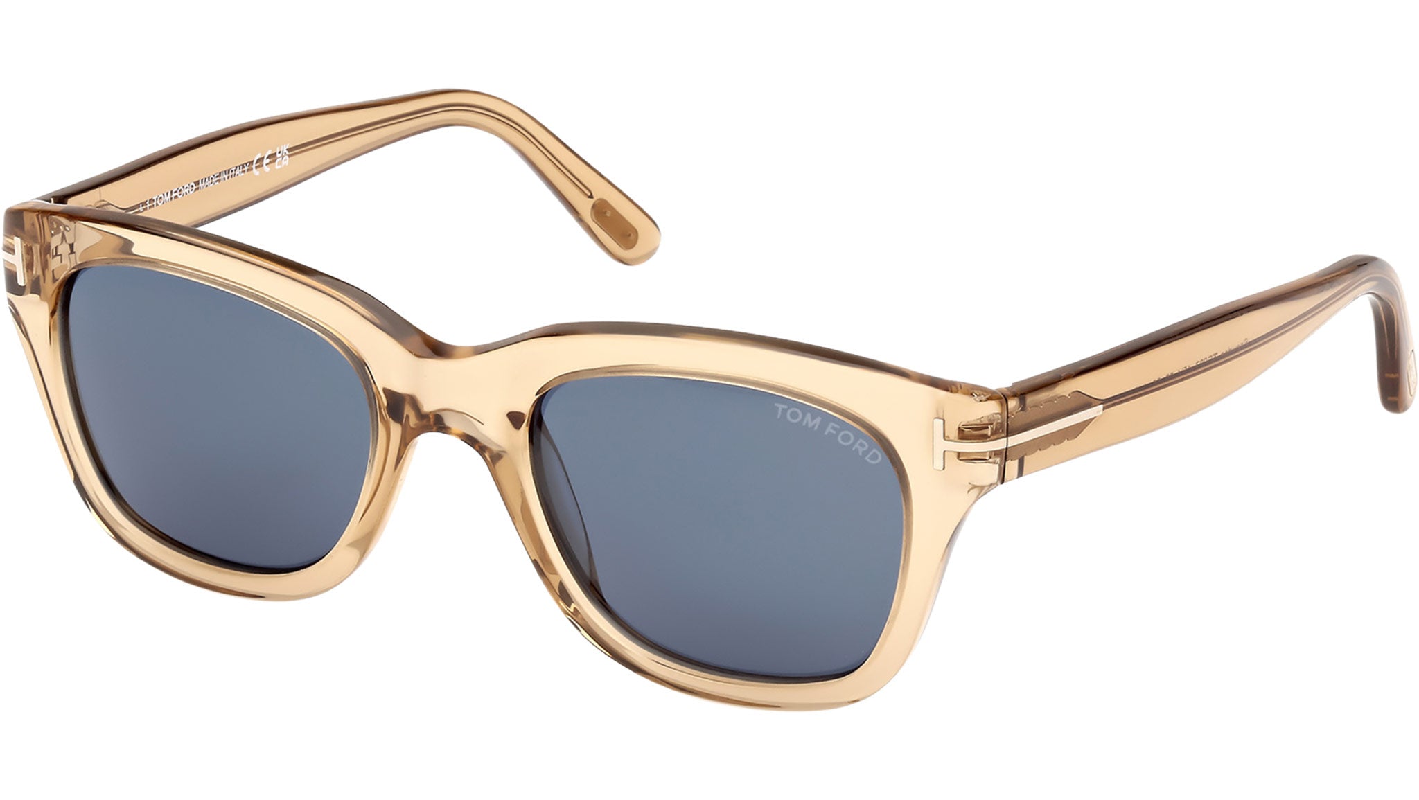 Tom Ford Snowdon Sunglasses FT0237 45V Shiny Light Brown - eye-oo.com