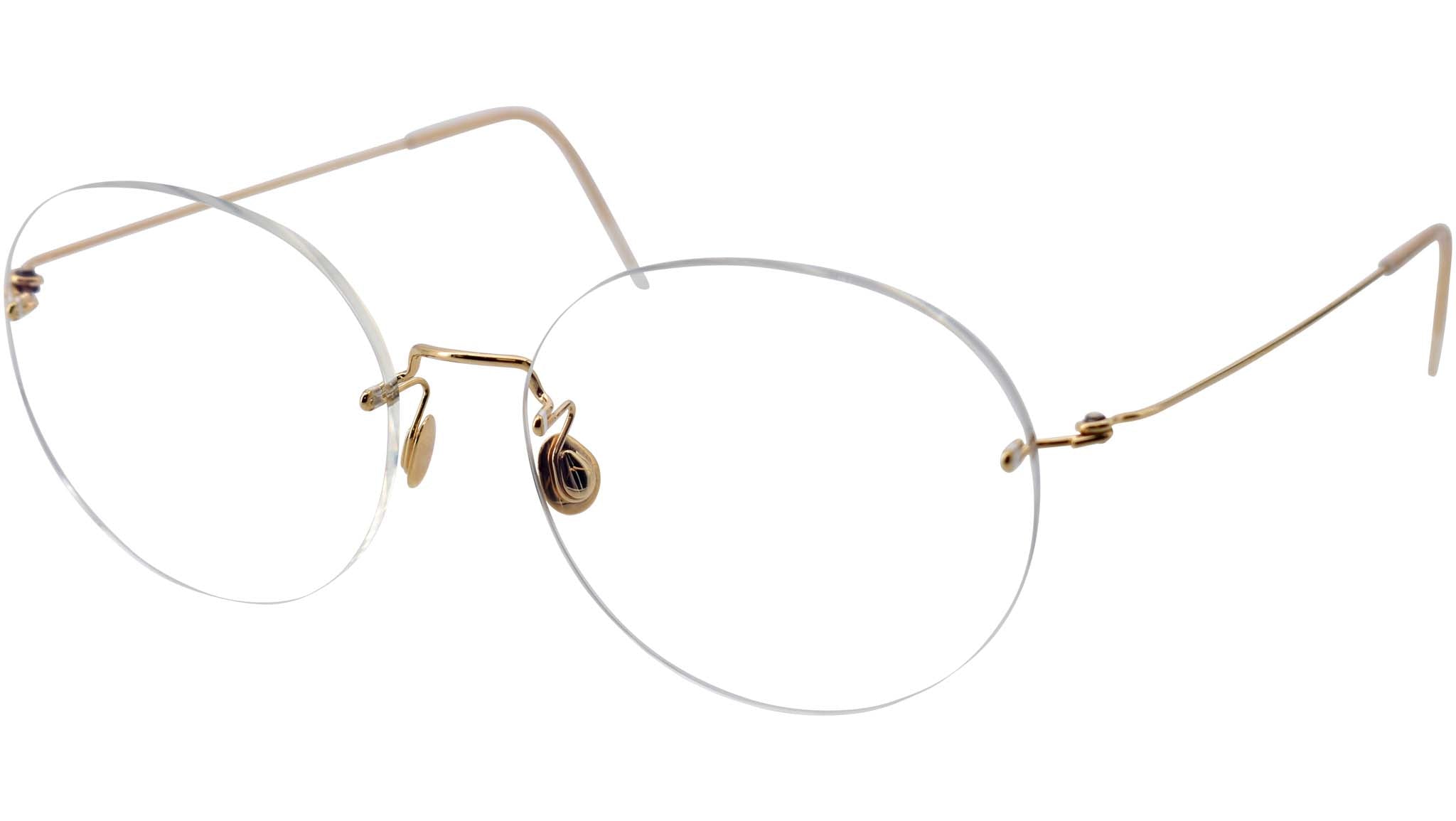 Womens Lindberg Rimless Glasses Lindberg Spirit 2532 178AX Gold