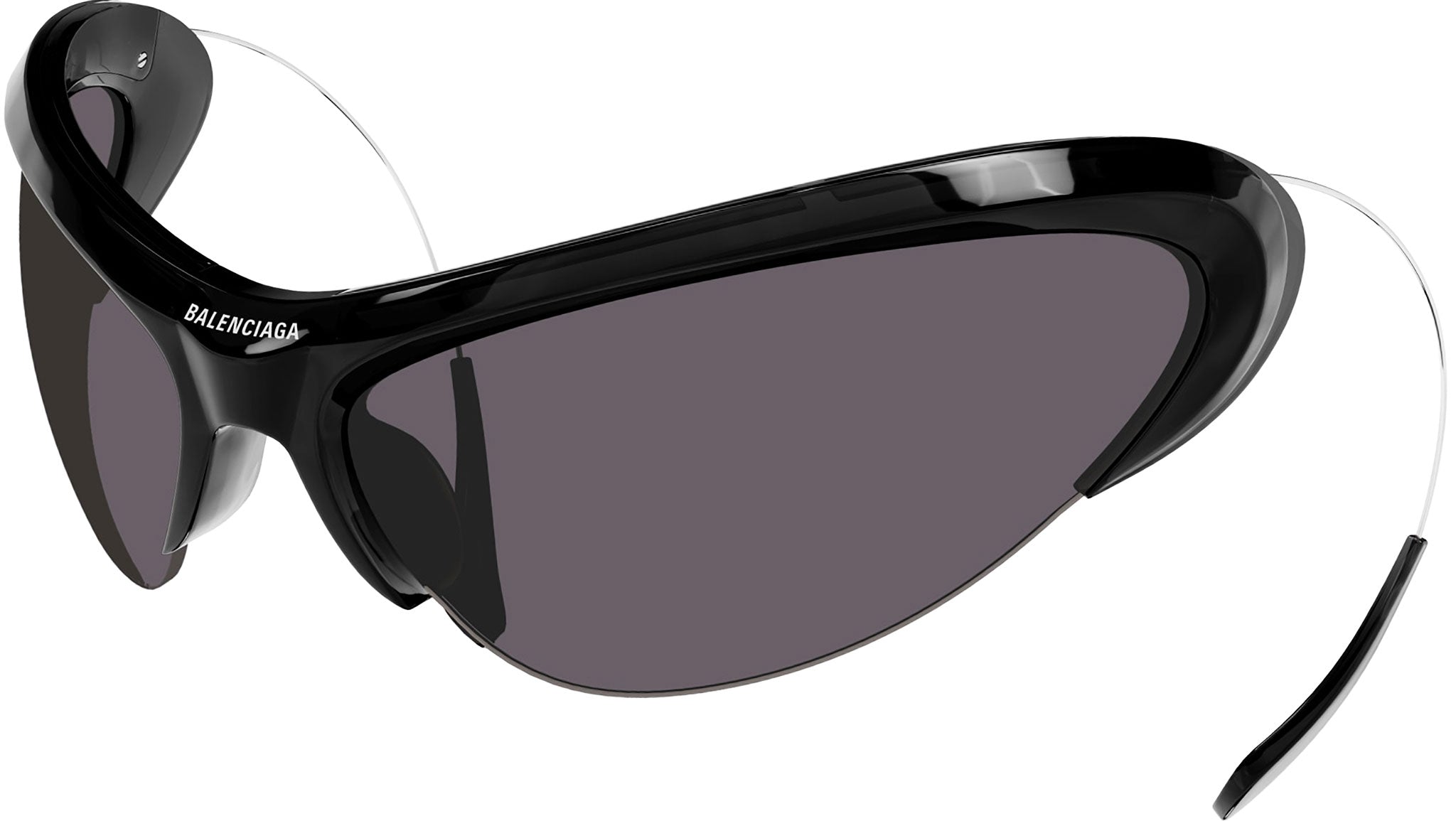 Balenciaga BB0232S 001 Black Grey Sunglasses - eye-oo.com display picture 3