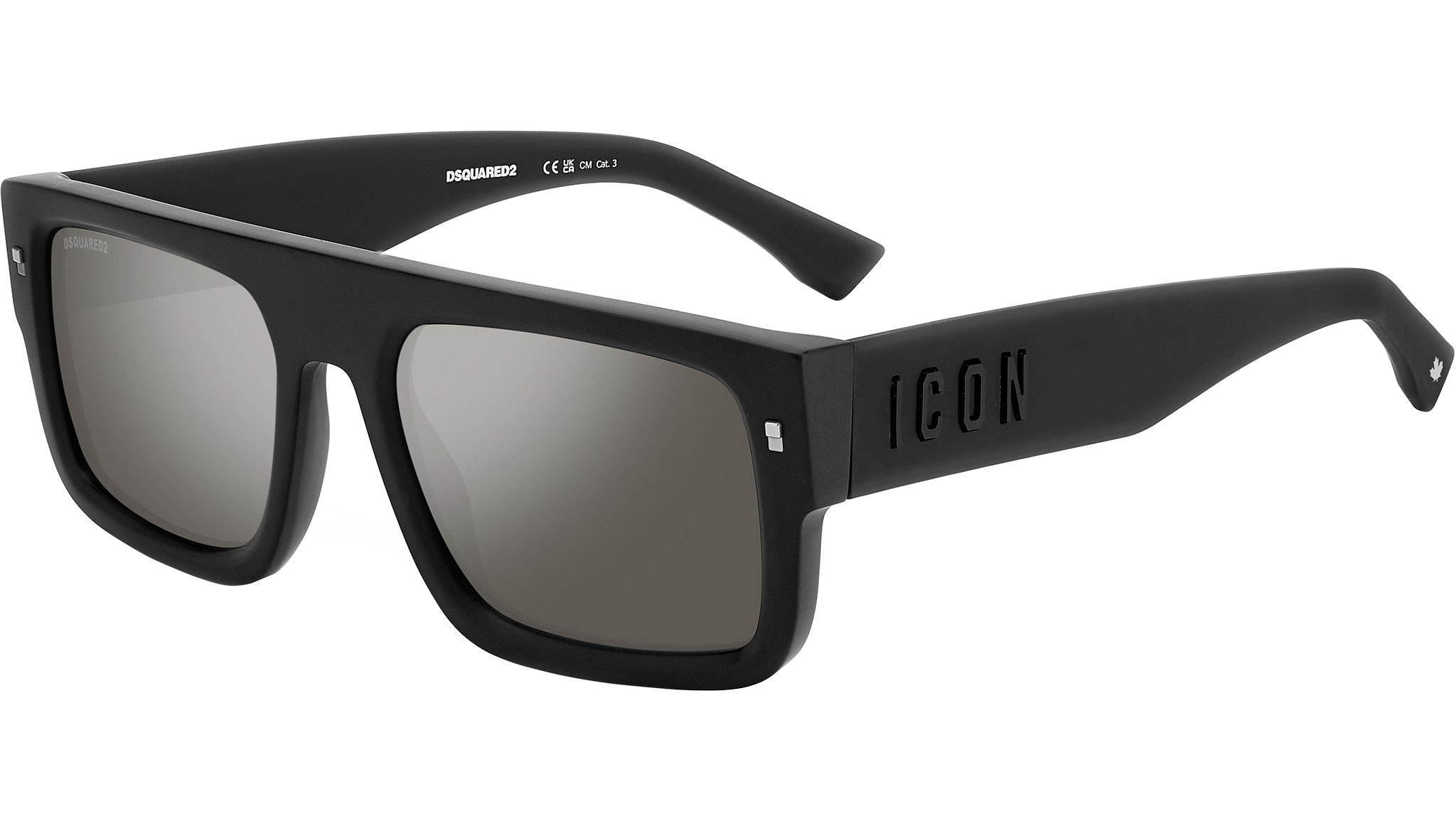 Dsquared2 ICON 0008/S 003 Sunglasses Matte Black - eye-oo.com