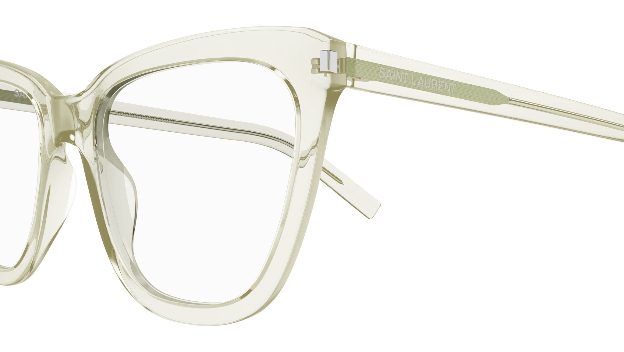 Saint Laurent SL548 SLIM OPT 005 Eyeglasses Green 55mm Cat Eye Frame Saint Laurent SL 548 SLIM OPT Eyeglasses | Select Eyewear main image 3