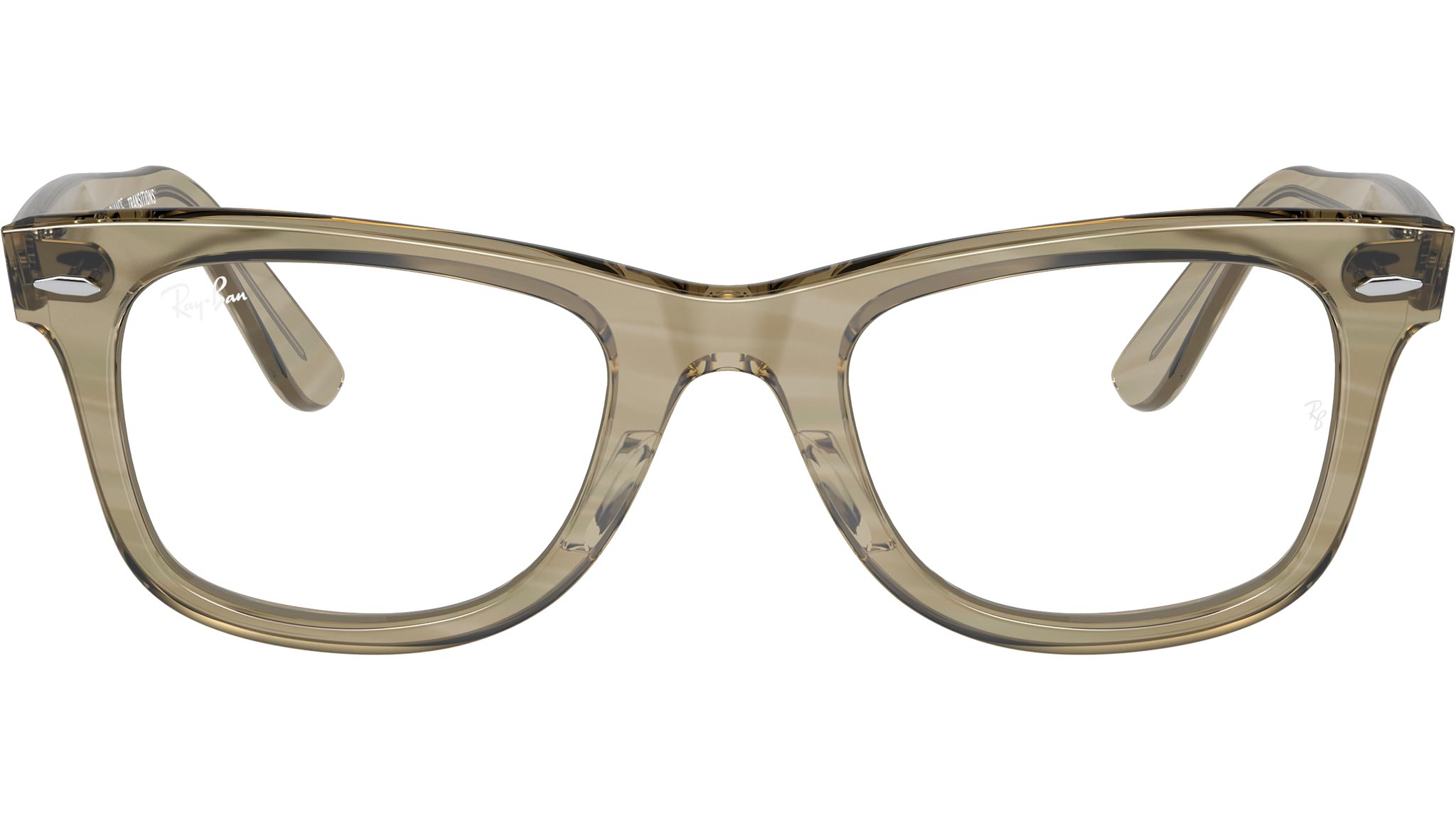 Ray-Ban Wayfarer Sunglasses RB2140 1387GG Photo Striped Grey - eye