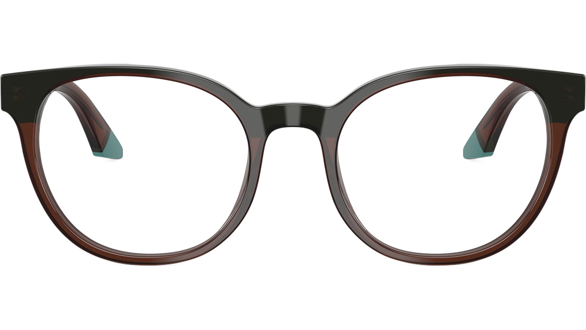 Emporio Armani EA3274 Glasses 6318 Transparent Brown / Teal - eye