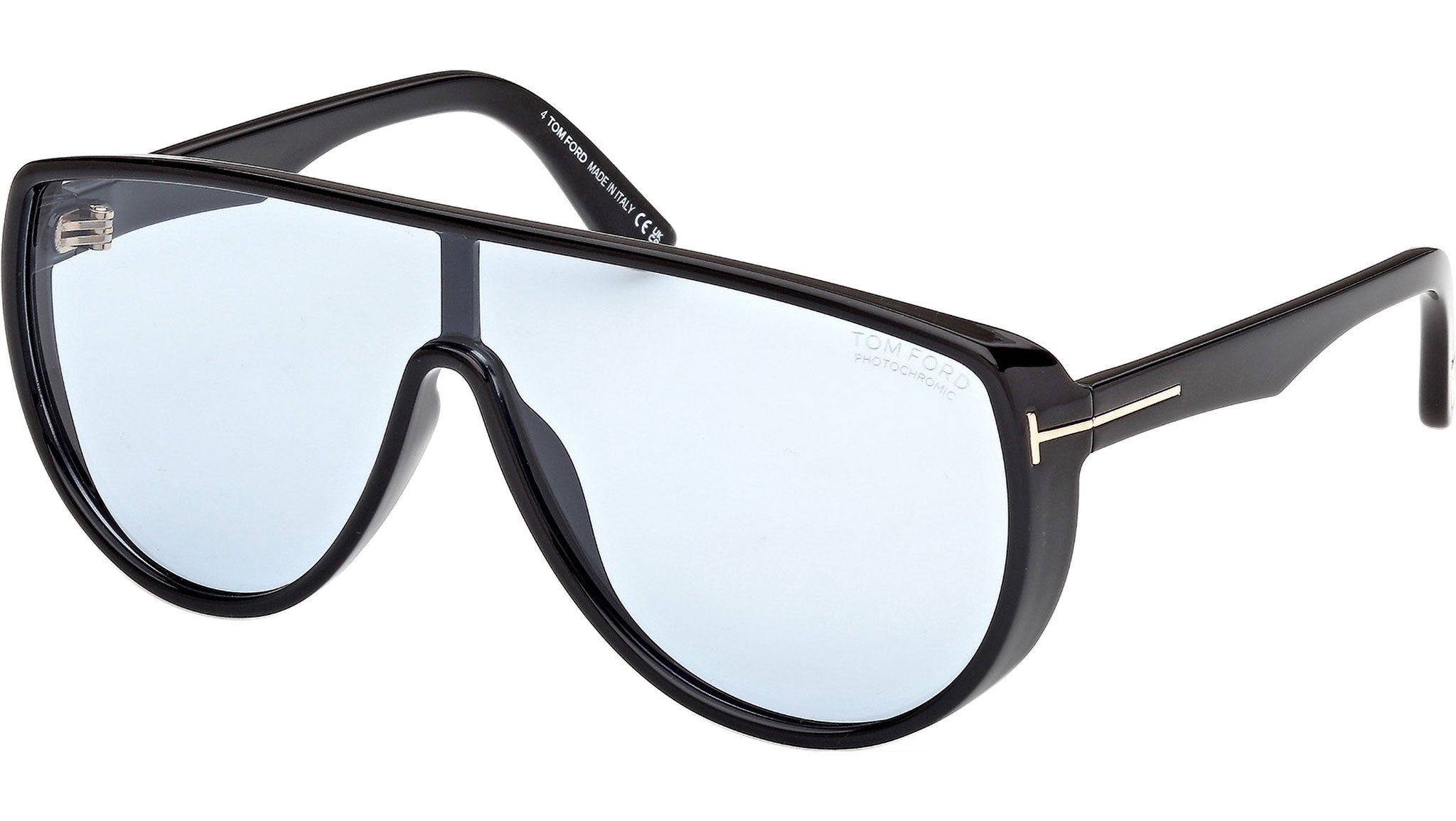 Tom Ford Achilles Sunglasses FT1182 01V Shiny Black - eye-oo.com